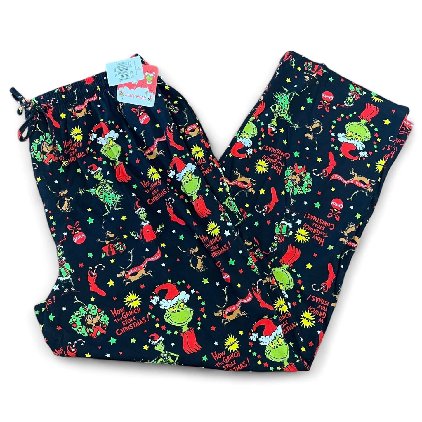 The Grinch Men’s Christmas Pajama Pants – 100% Cotton XL