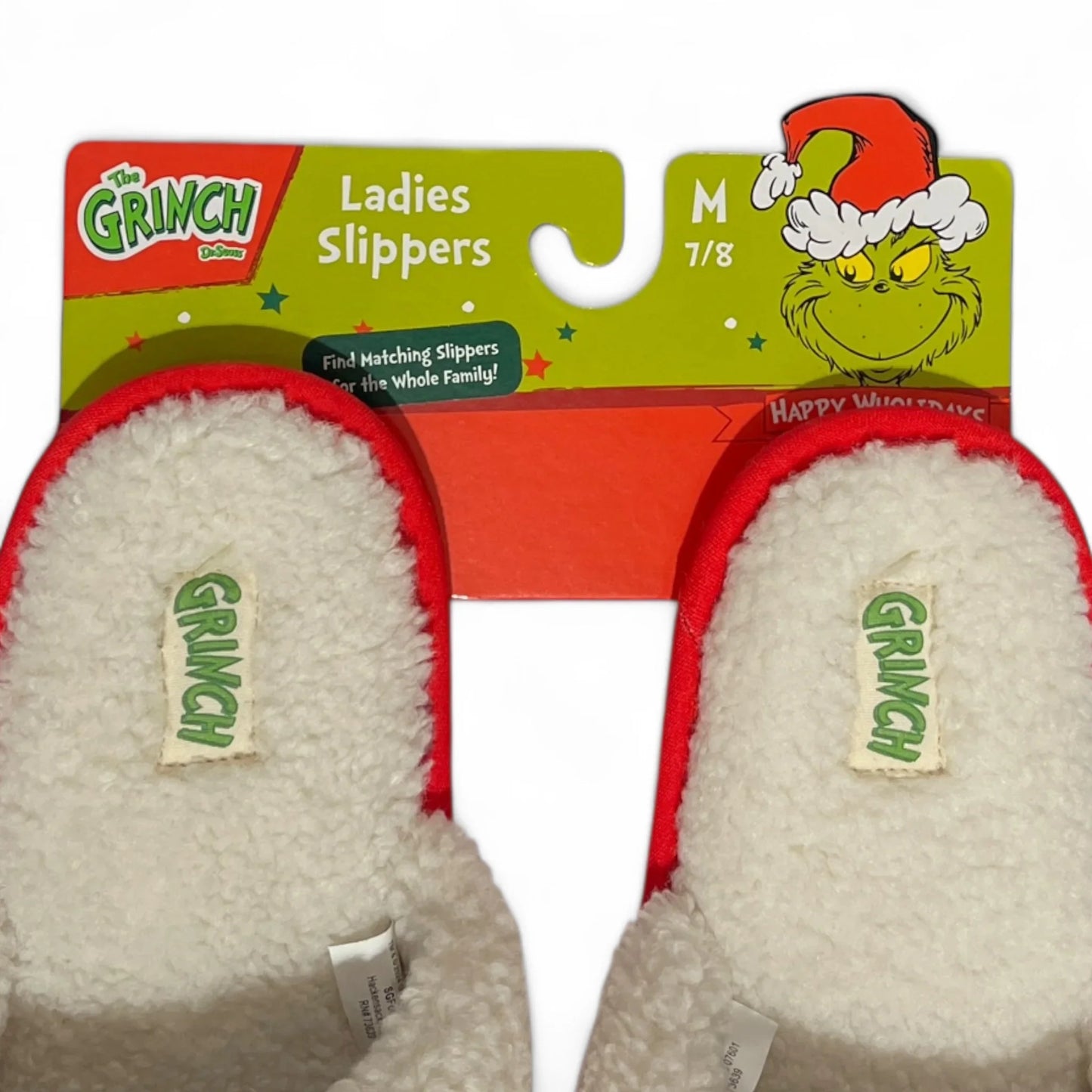 Dr. Seuss The Grinch Women’s Christmas Slippers – Fuzzy Holiday House Shoes
