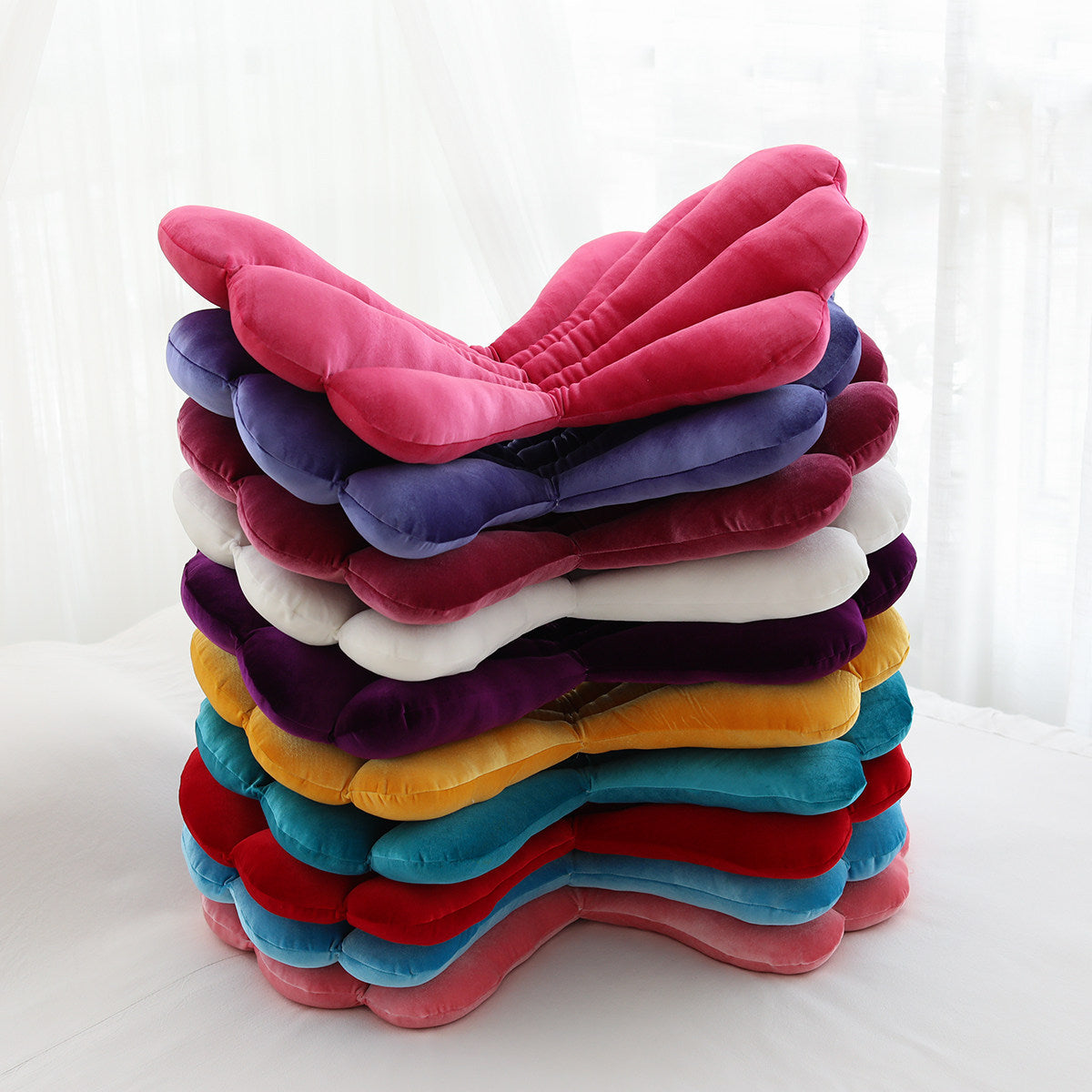 Seashell Velvet Chair Cushion