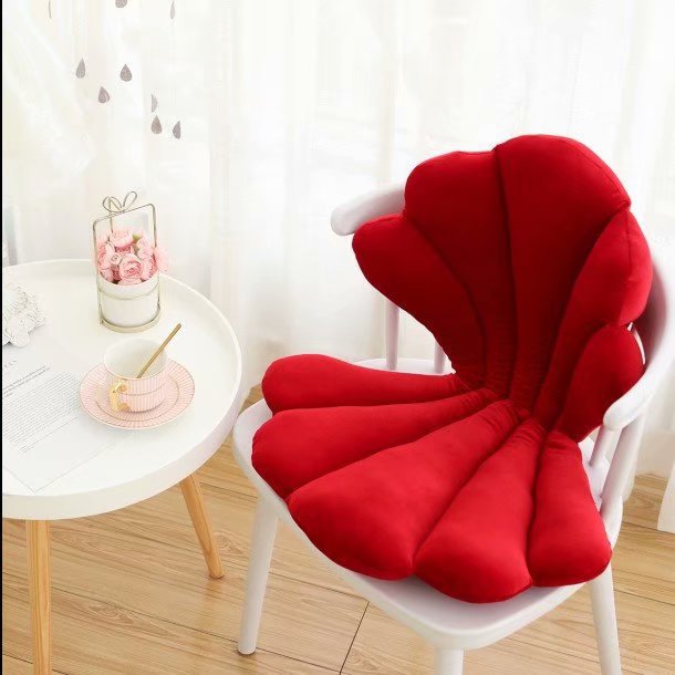 Seashell Velvet Chair Cushion