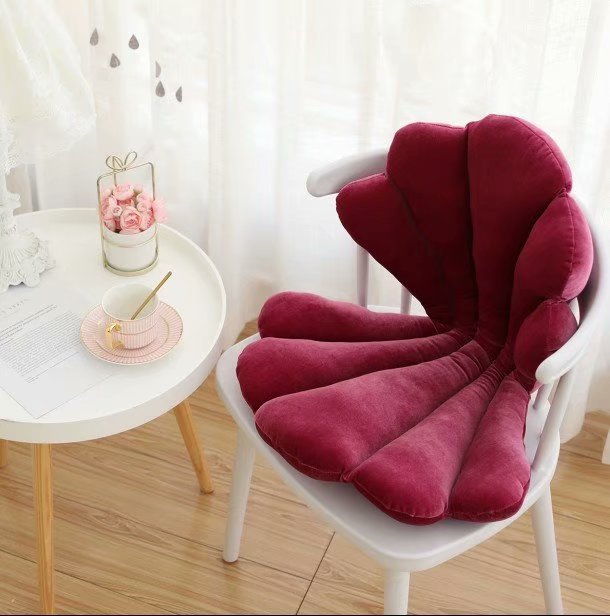 Seashell Velvet Chair Cushion