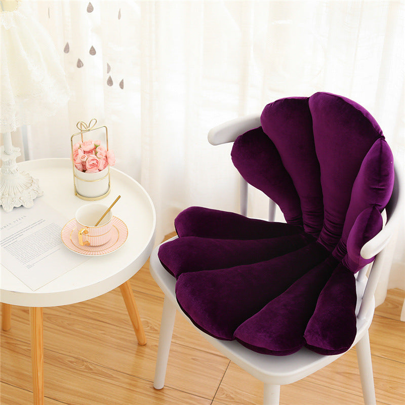 Seashell Velvet Chair Cushion