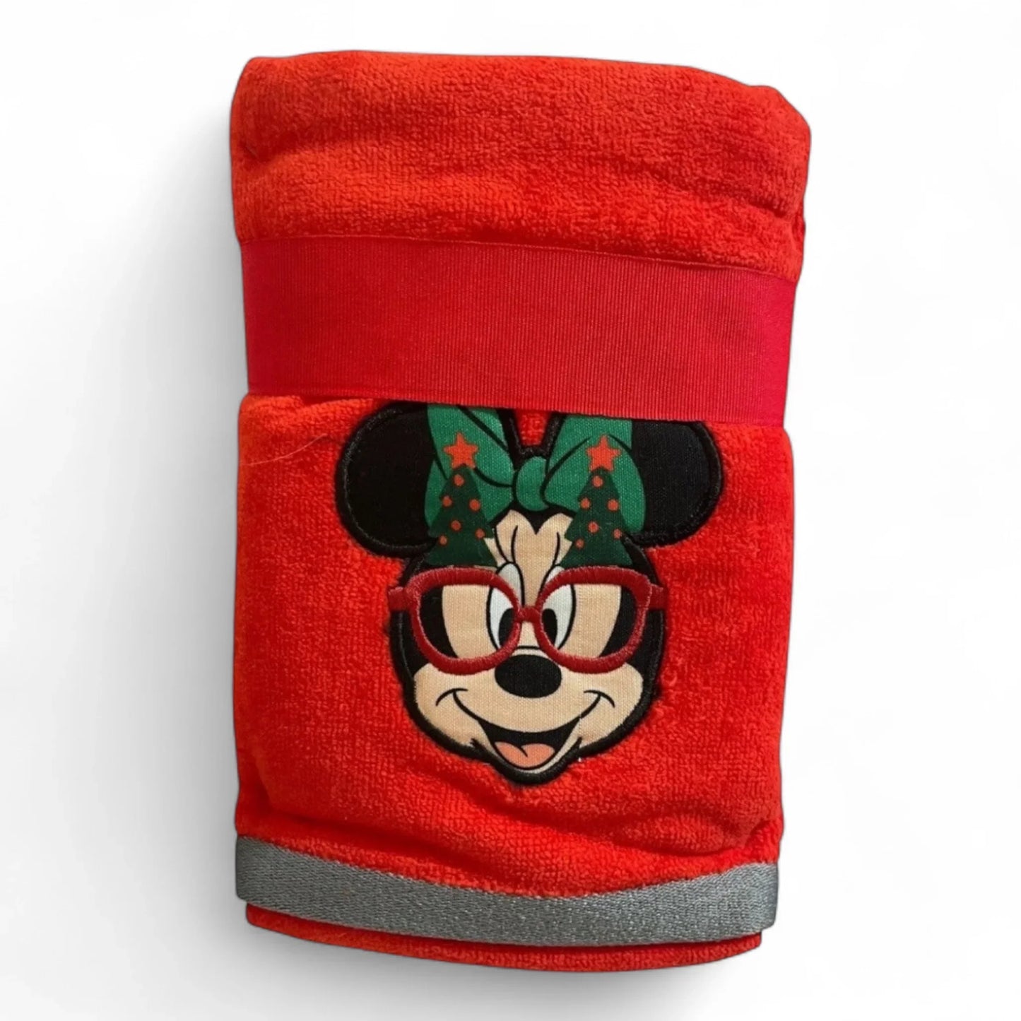 Disney Minnie Mouse Christmas Hand Towels – 2 Pc Embroidered Holiday Décor