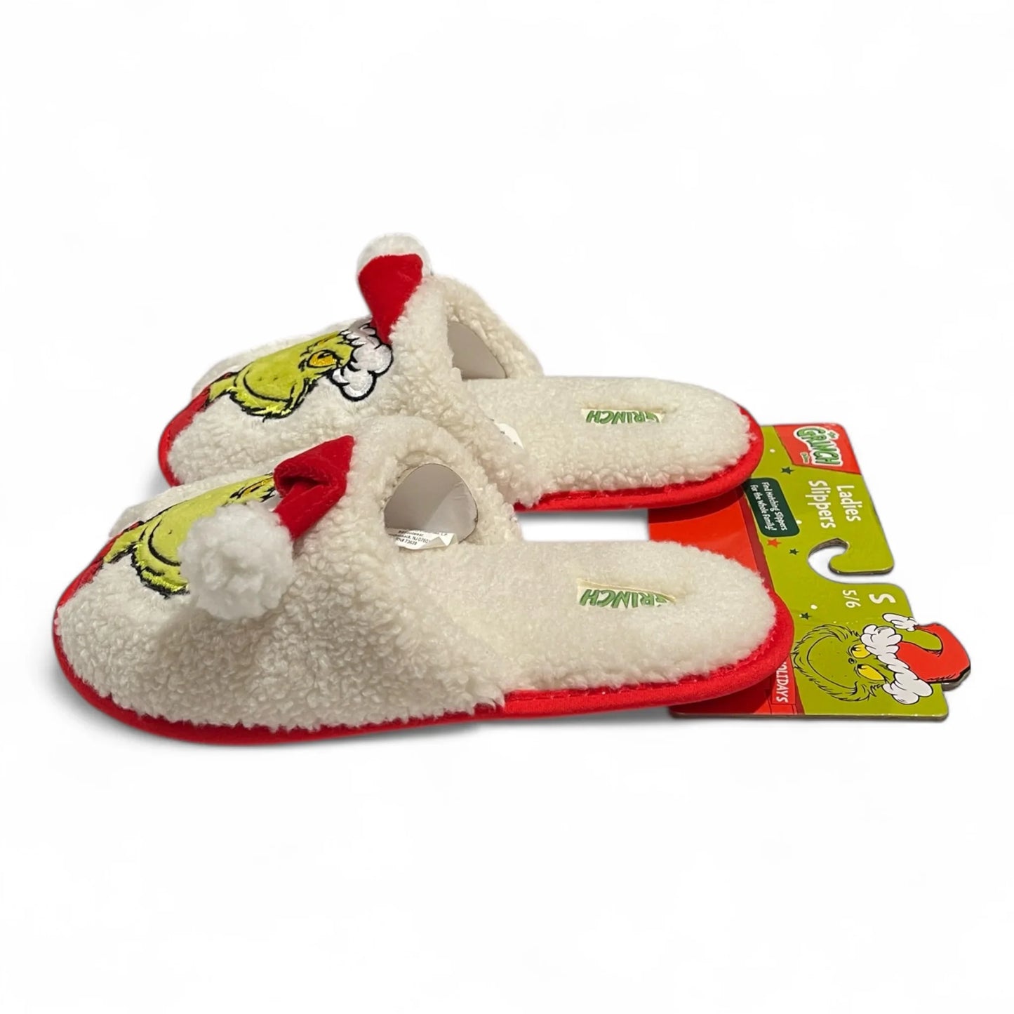 Dr. Seuss The Grinch Women’s Christmas Slippers – Fuzzy Holiday House Shoes