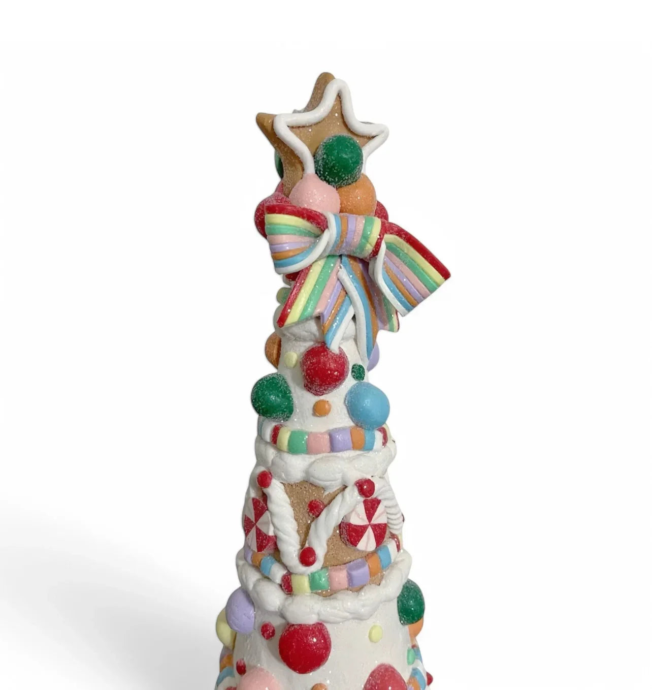 Cupcakes and Cashmere Gingerbread Christmas Tree – 14" Peppermint Candy Cane
