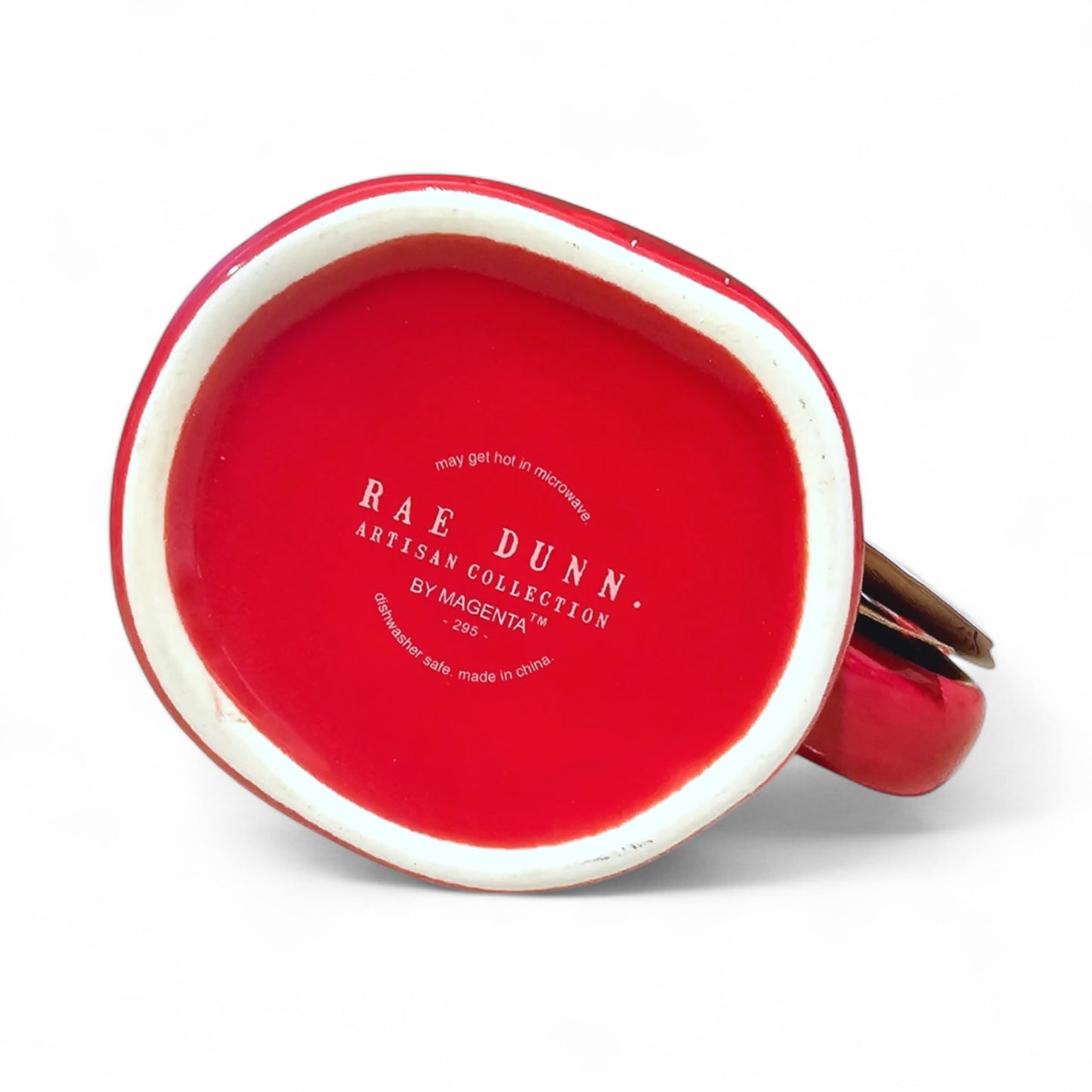 Rae Dunn ’Tis The Season Mug – Red Christmas Coffee Cup with Snowflakes