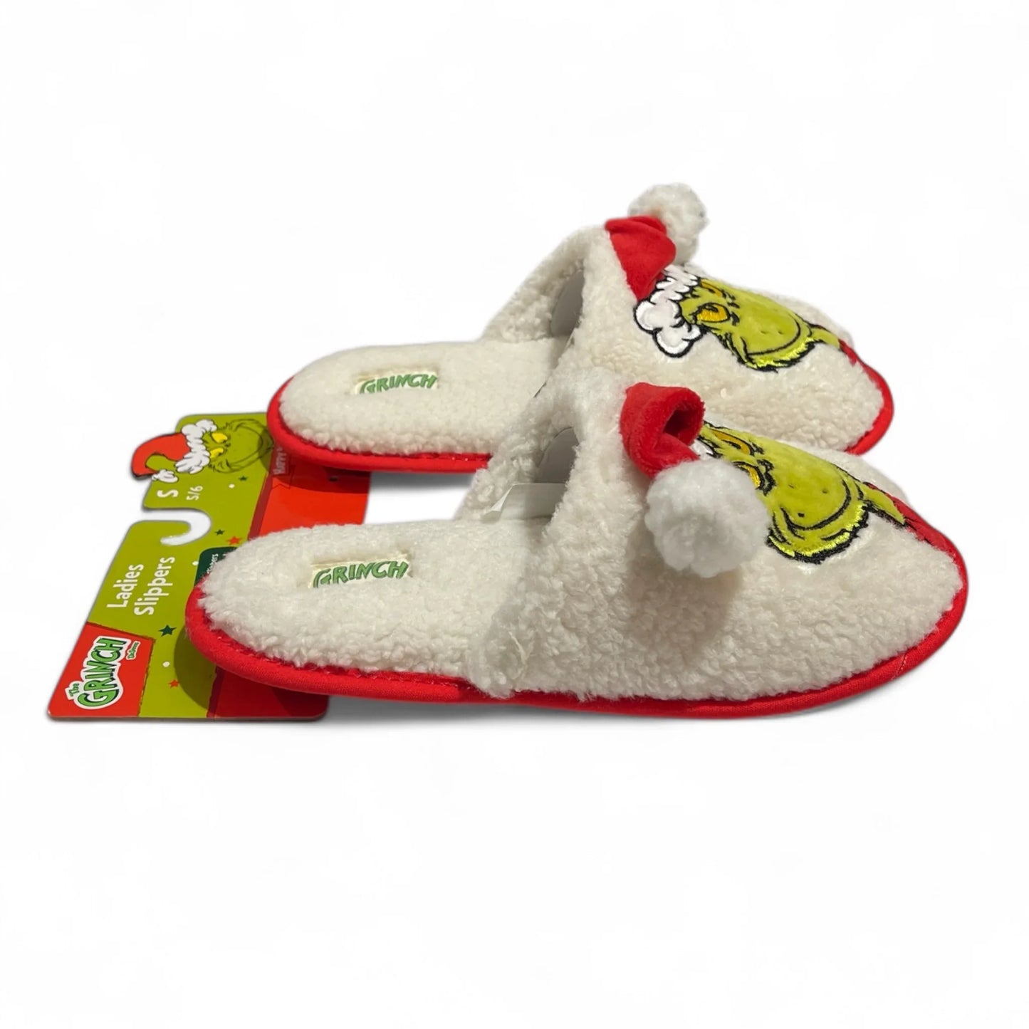 Dr. Seuss The Grinch Women’s Christmas Slippers – Fuzzy Holiday House Shoes