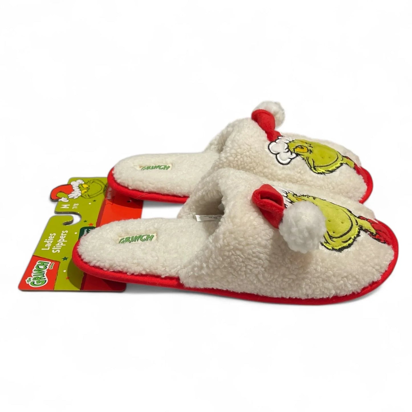 Dr. Seuss The Grinch Women’s Christmas Slippers – Fuzzy Holiday House Shoes