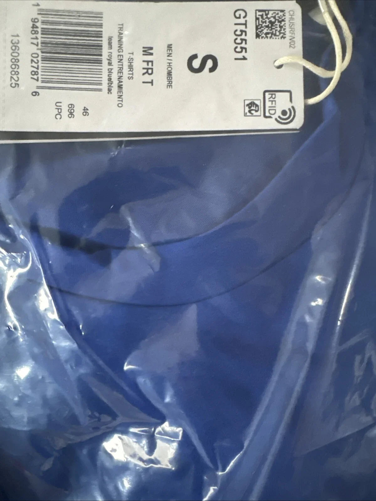 Adidas Aeroready Mens Small Royal Blue/Black Athletic Sports Casual T-Shirt - Trendiez U ♥