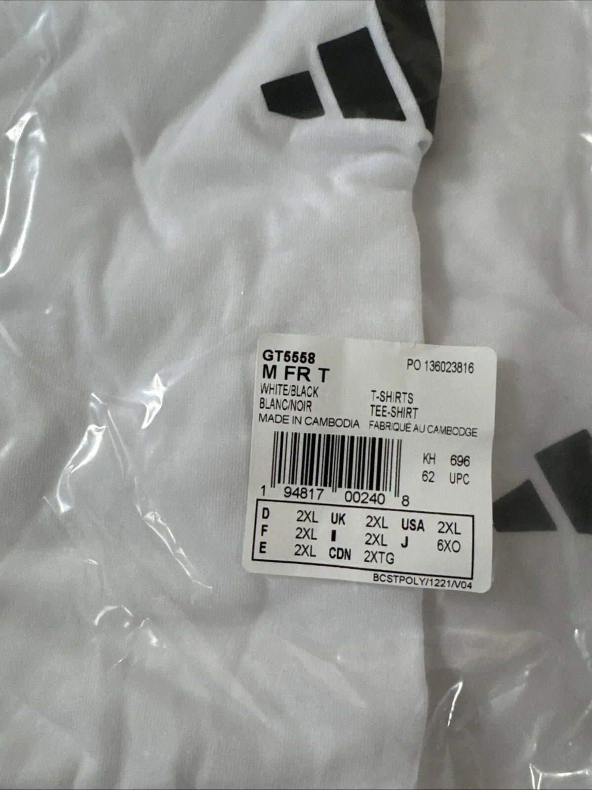 Adidas Aeroready White/Black Athletic Sports Feelready T-Shirt - Trendiez U ♥