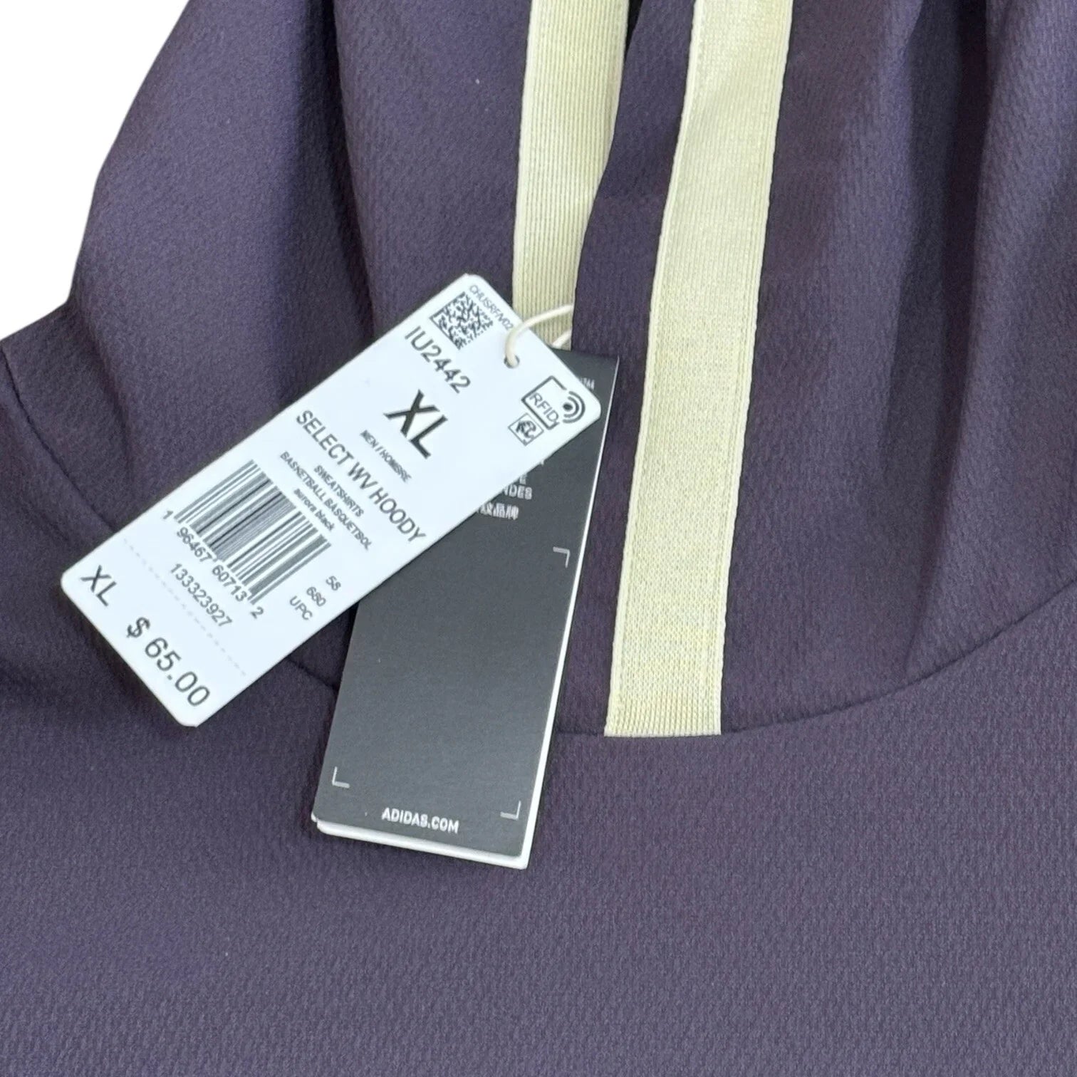 Adidas Select Men’s Basketball Hoodie – XL Aurora Black Sweatshirt (IU2442) - Trendiez U ♥