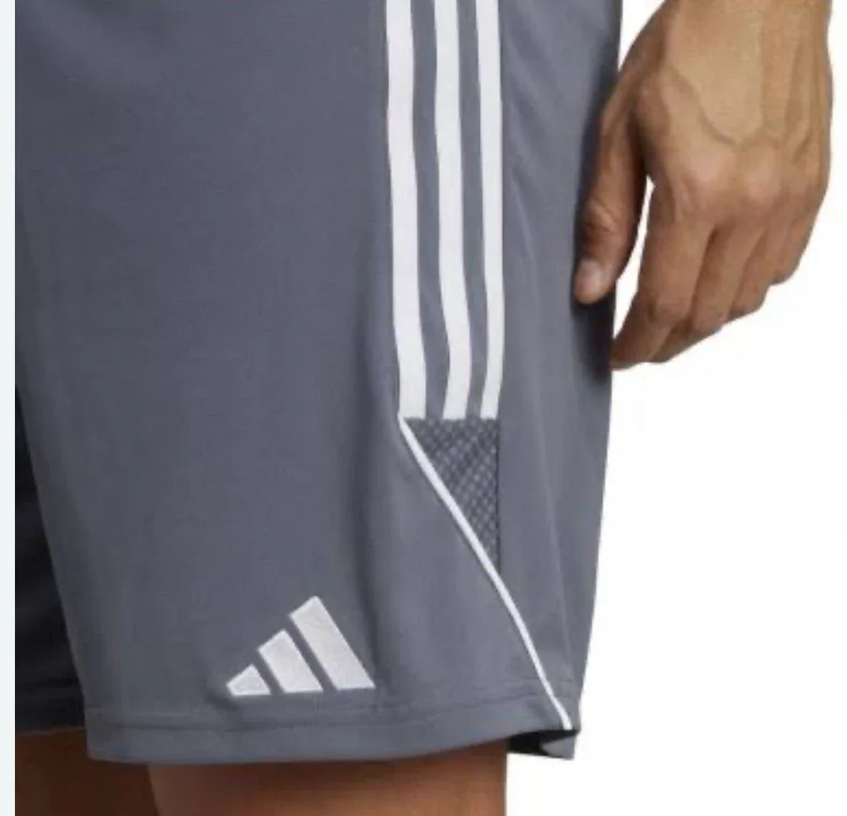 Adidas Tiro 23 League Shorts Men's Small Football Soccer Pants Gray White - Trendiez U ♥