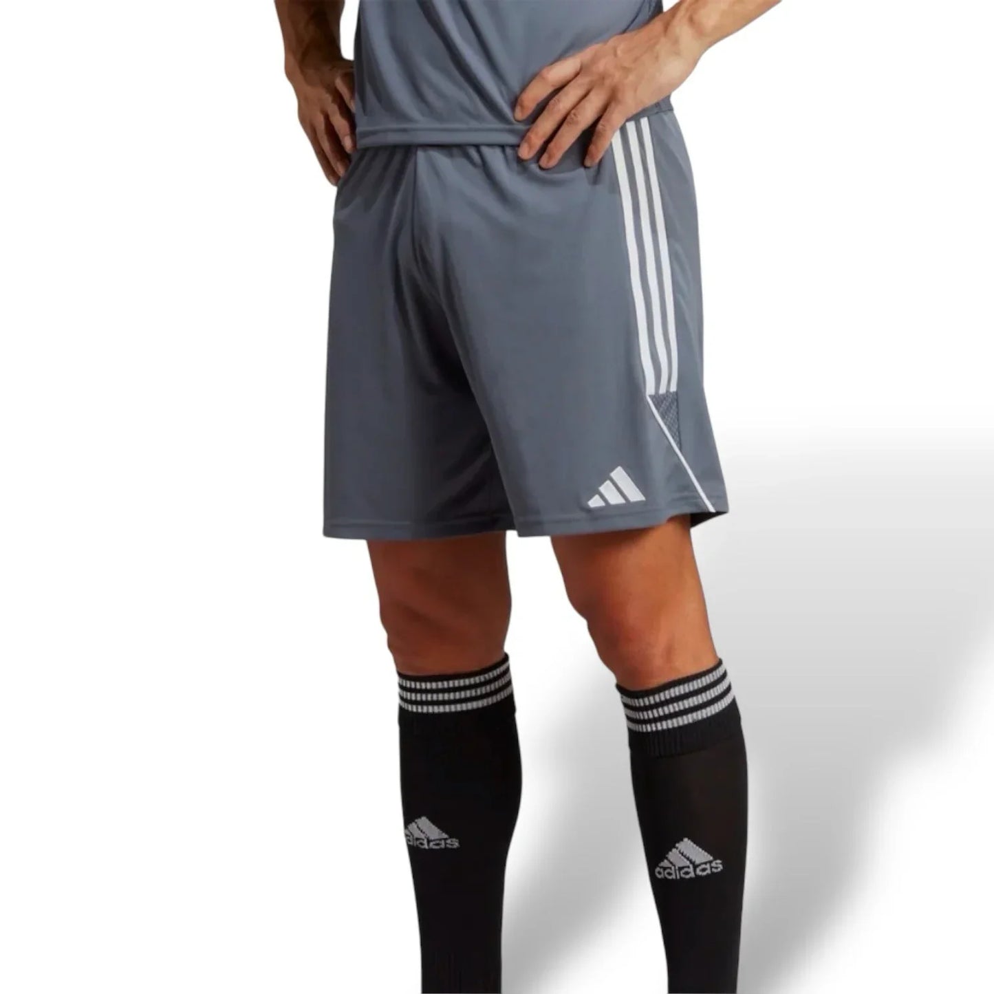 Adidas Tiro 23 League Shorts Men's Small Football Soccer Pants Gray White - Trendiez U ♥