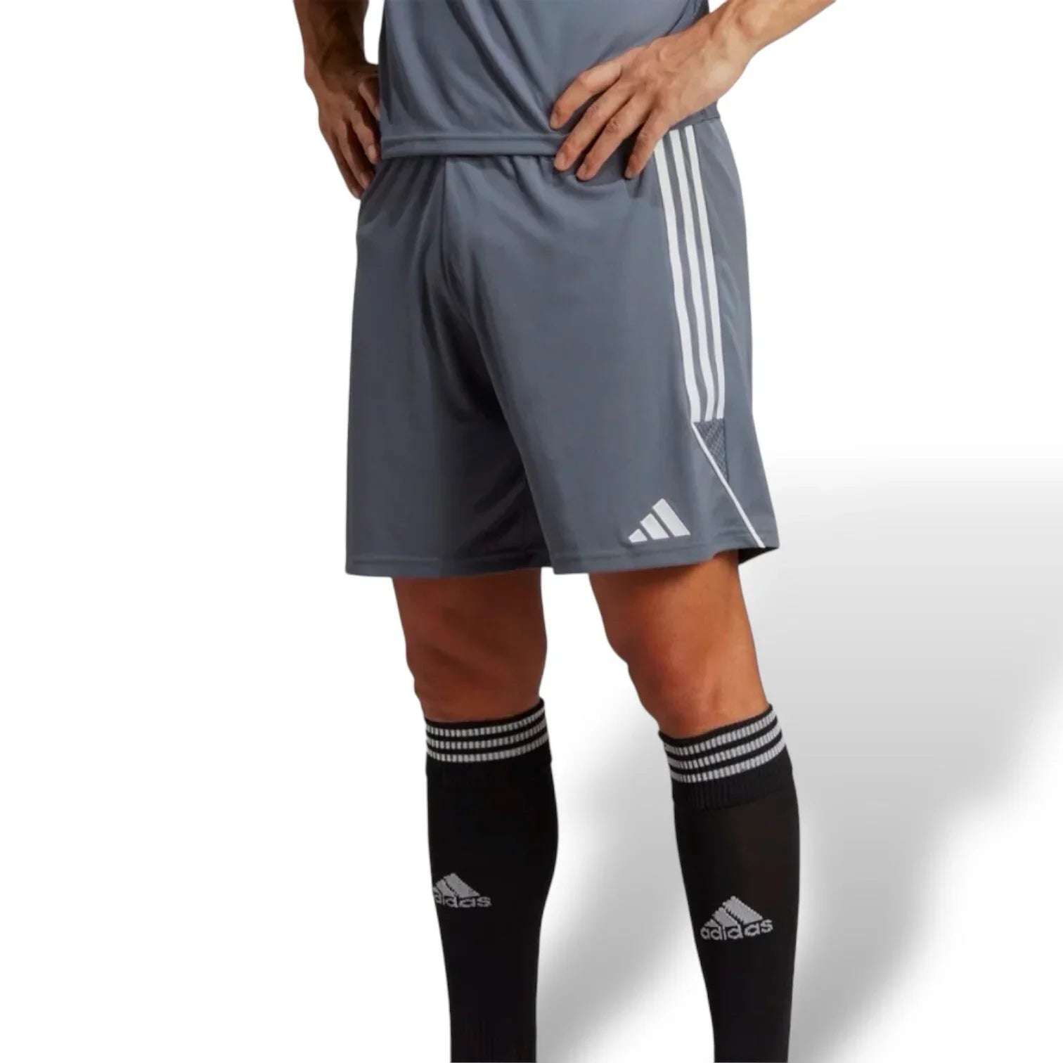 Adidas Tiro 23 League Shorts Men's Small Football Soccer Pants Gray White - Trendiez U ♥