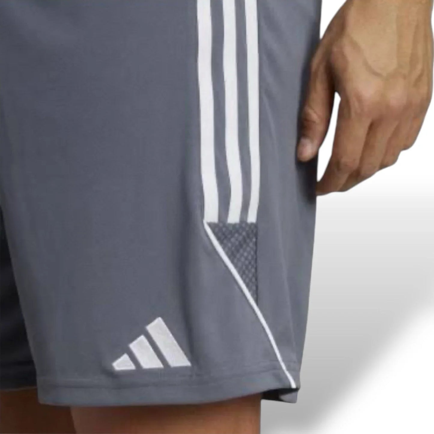 Adidas Tiro 23 League Shorts Men's Small Football Soccer Pants Gray White - Trendiez U ♥