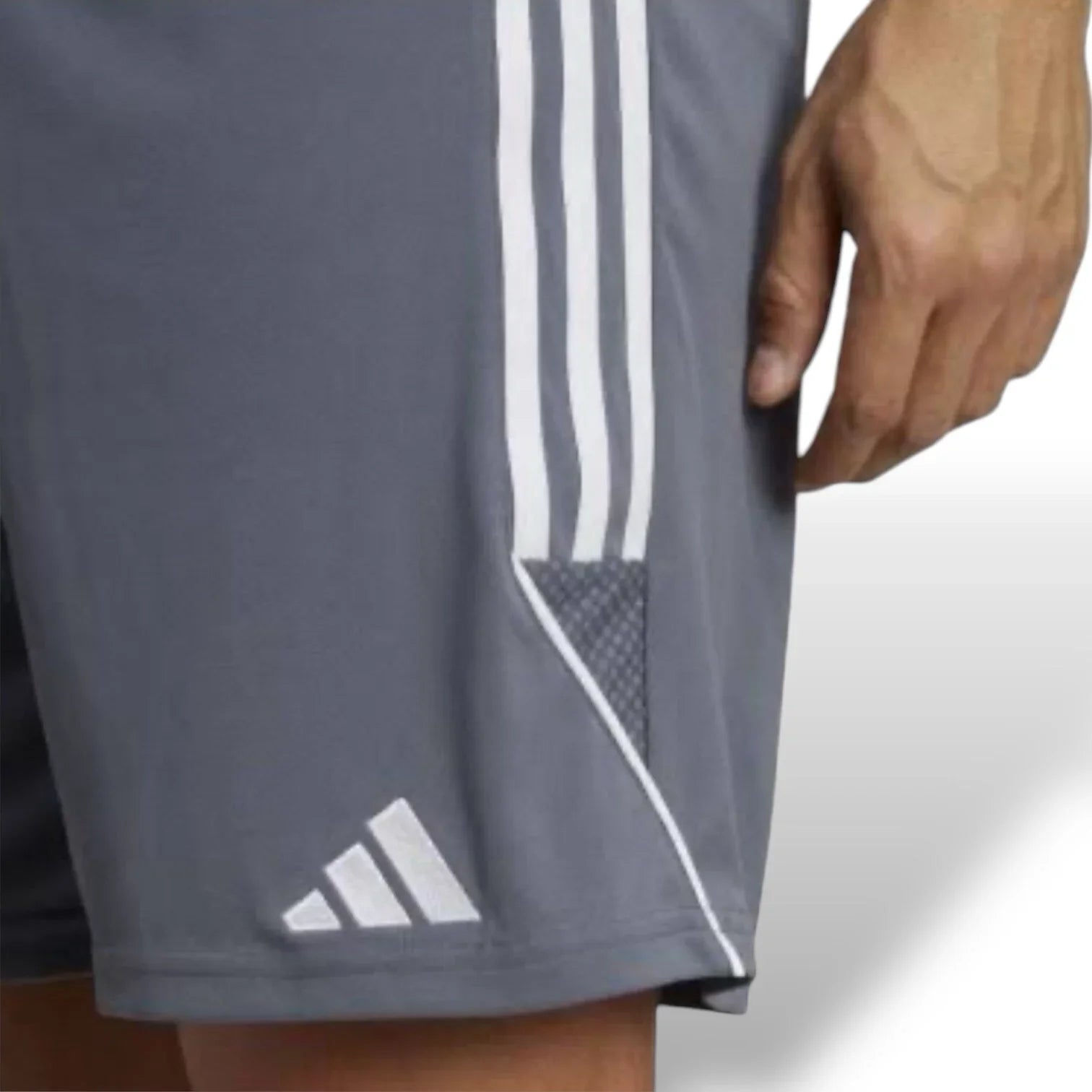 Adidas Tiro 23 League Shorts Men's Small Football Soccer Pants Gray White - Trendiez U ♥