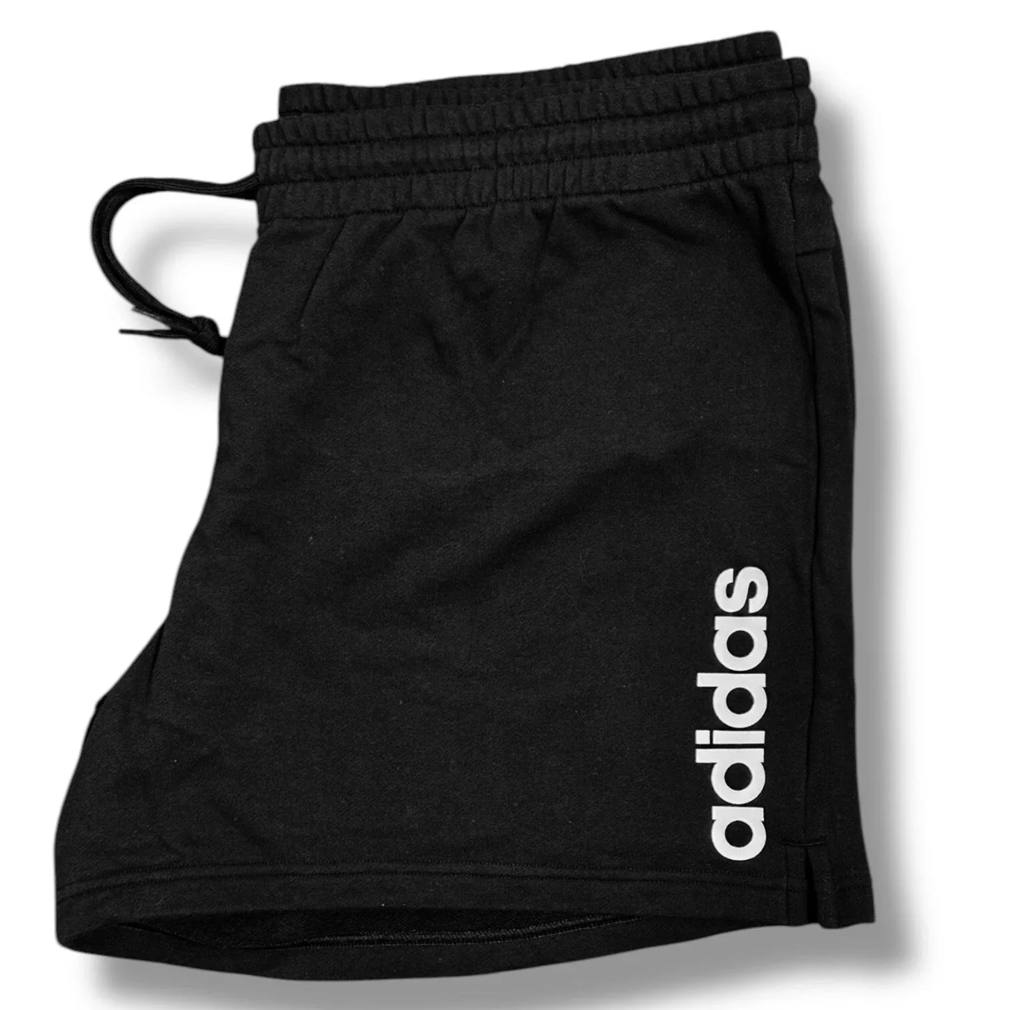 Adidas Women’s Size 4XL 100% Cotton Black Shorts, Elastic Drawstring Waist - Trendiez U ♥