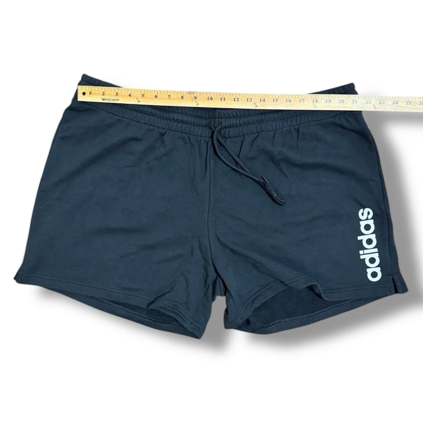 Adidas Women’s Size 4XL 100% Cotton Black Shorts, Elastic Drawstring Waist - Trendiez U ♥