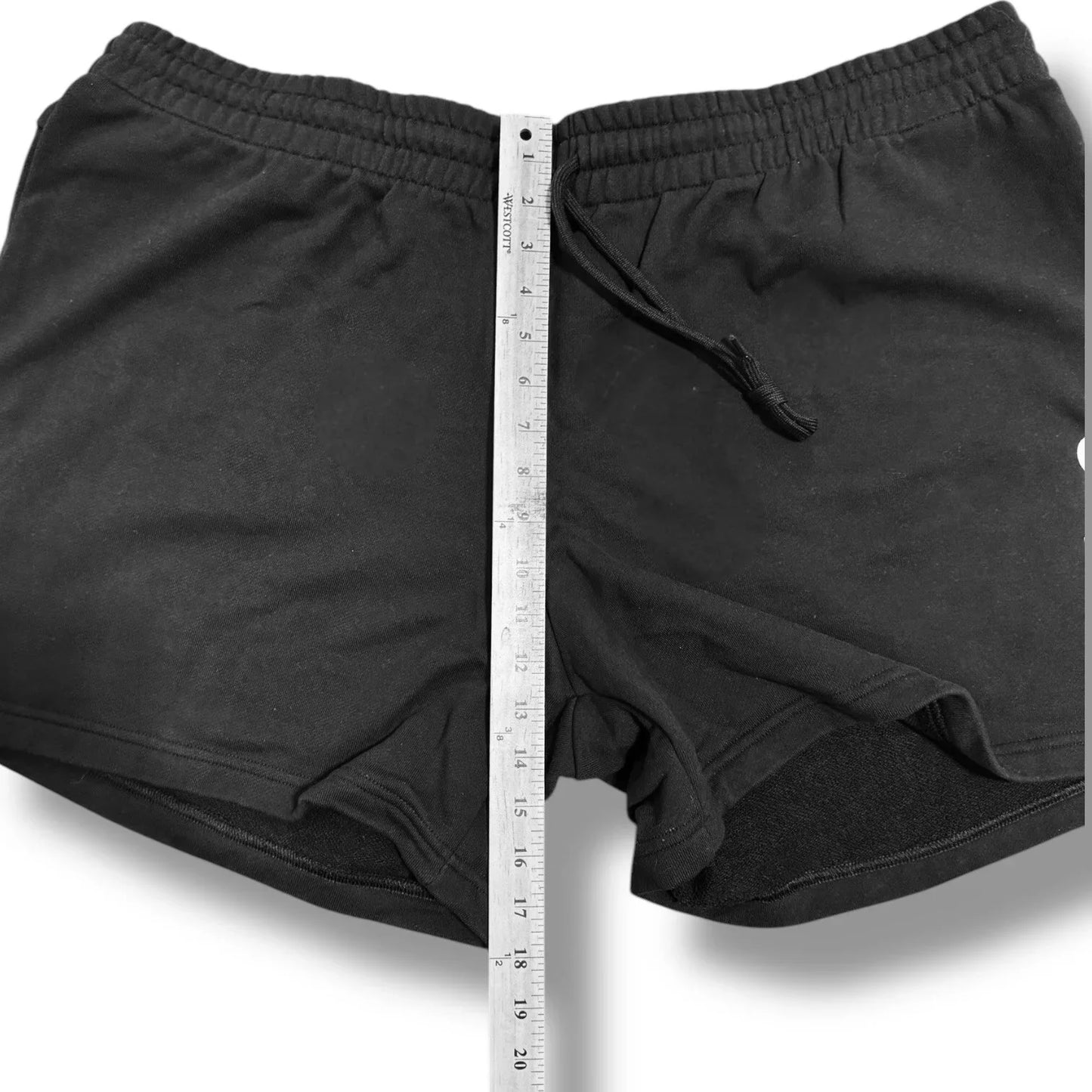 Adidas Women’s Size 4XL 100% Cotton Black Shorts, Elastic Drawstring Waist - Trendiez U ♥