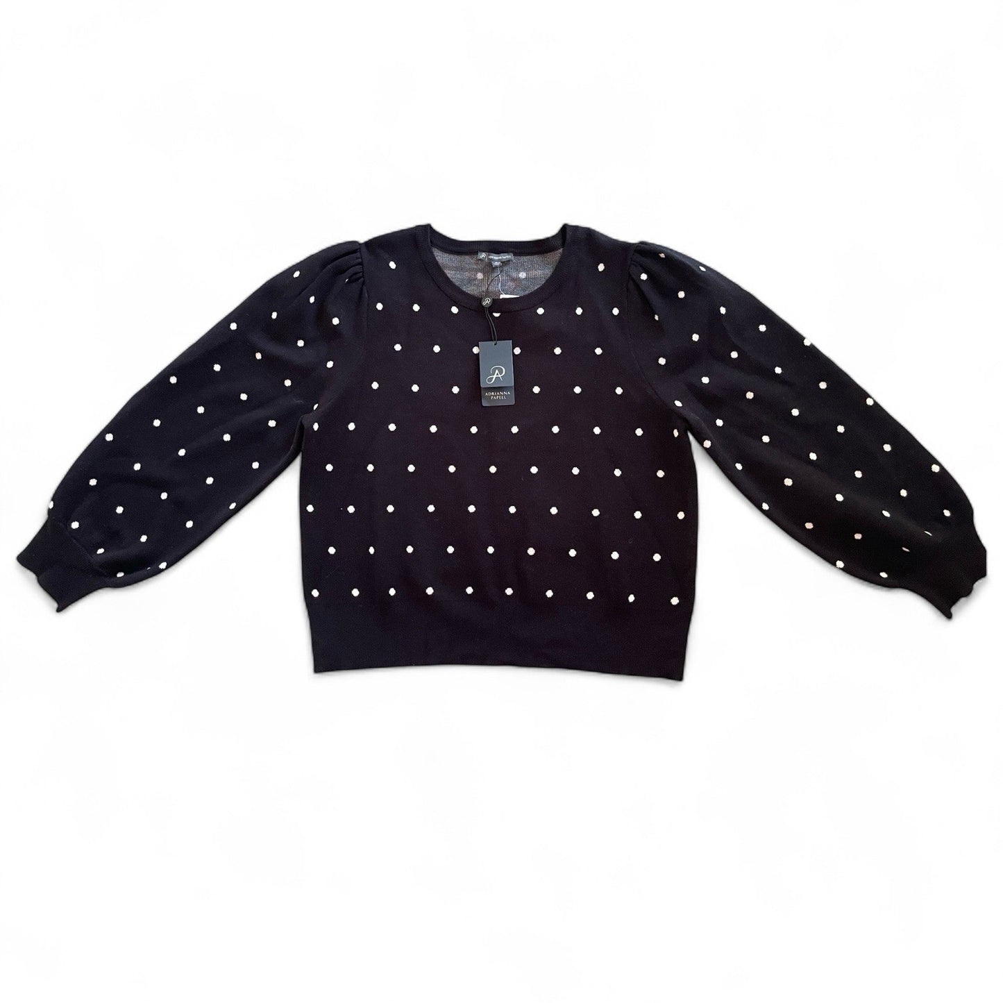 Adrianna Papell Polka Dot Sweater size XL Viscose Blend Soft Elegant - Trendiez U ♥