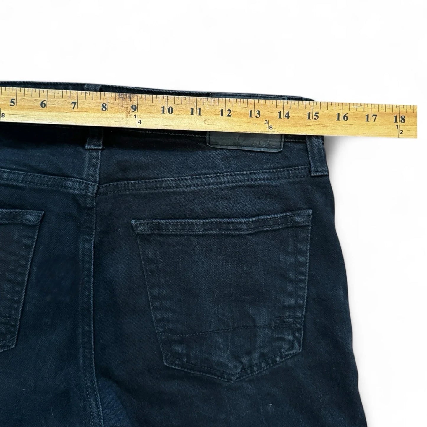 Aeropostale Mens 31x32 Jeans Skinny Fit Straight Leg Black Denim - Trendiez U ♥