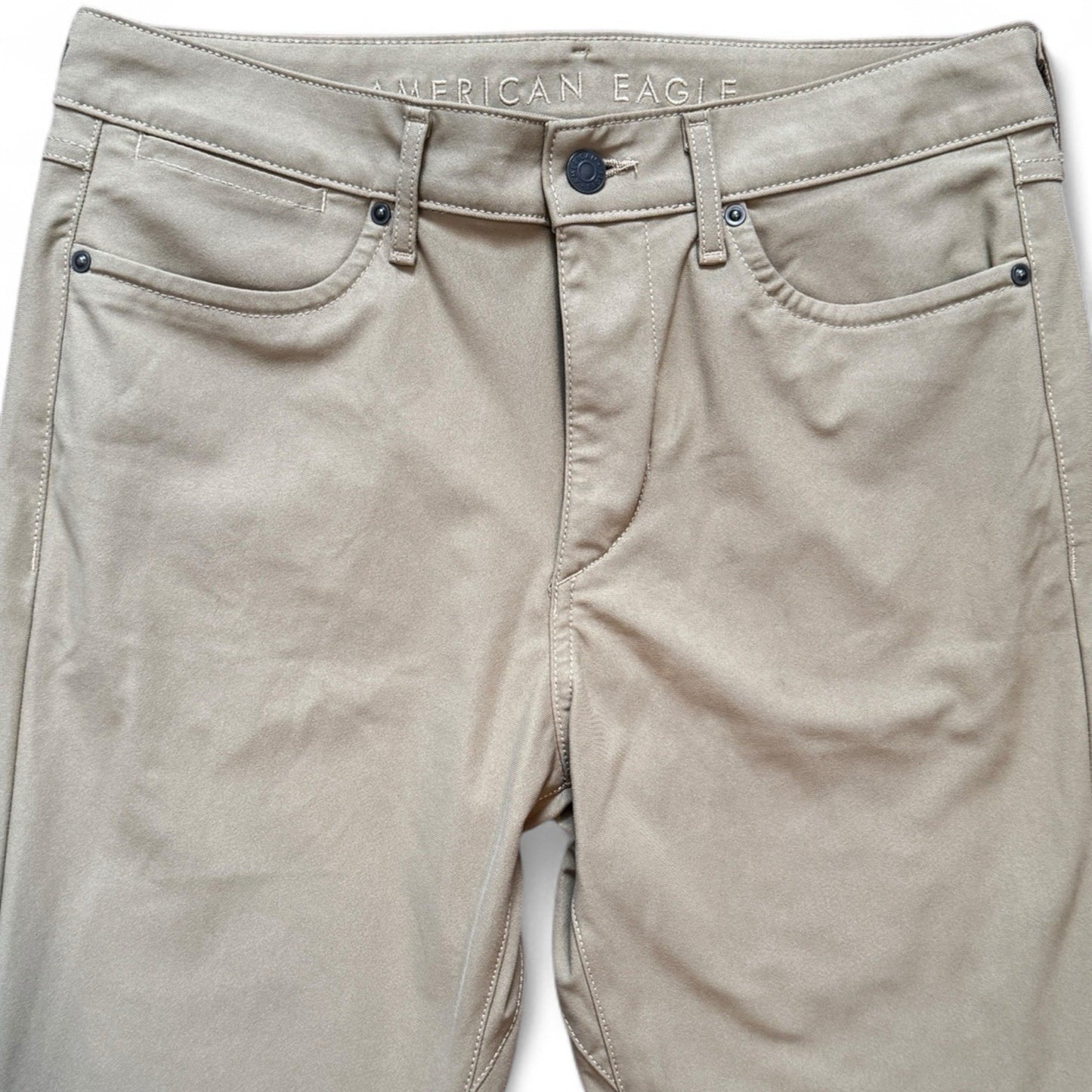 American Eagle Men’s Chino Pants – Khaki, 30x32 Athletic Fit - Trendiez U ♥