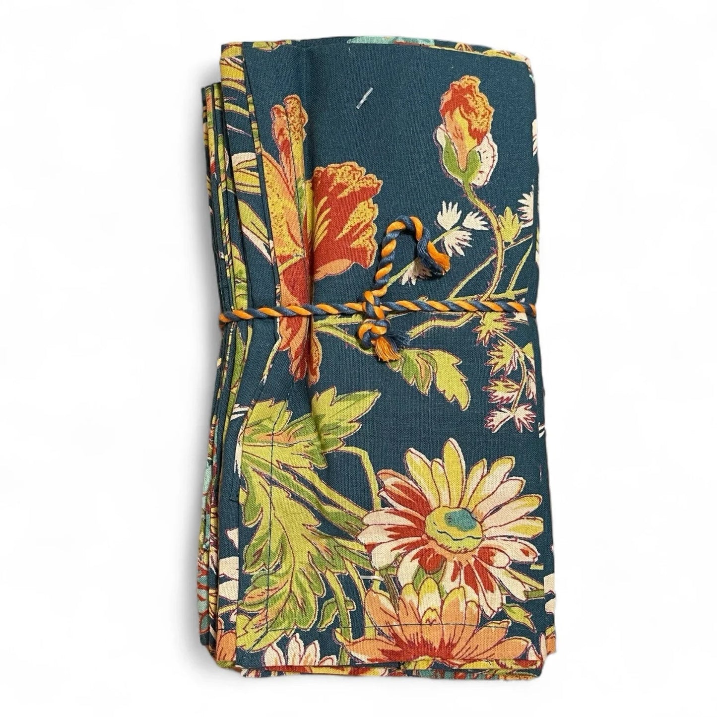April Cornell Autumn Floral French Country Napkin Set 10pc 16x16” 100% Cotton - Trendiez U ♥