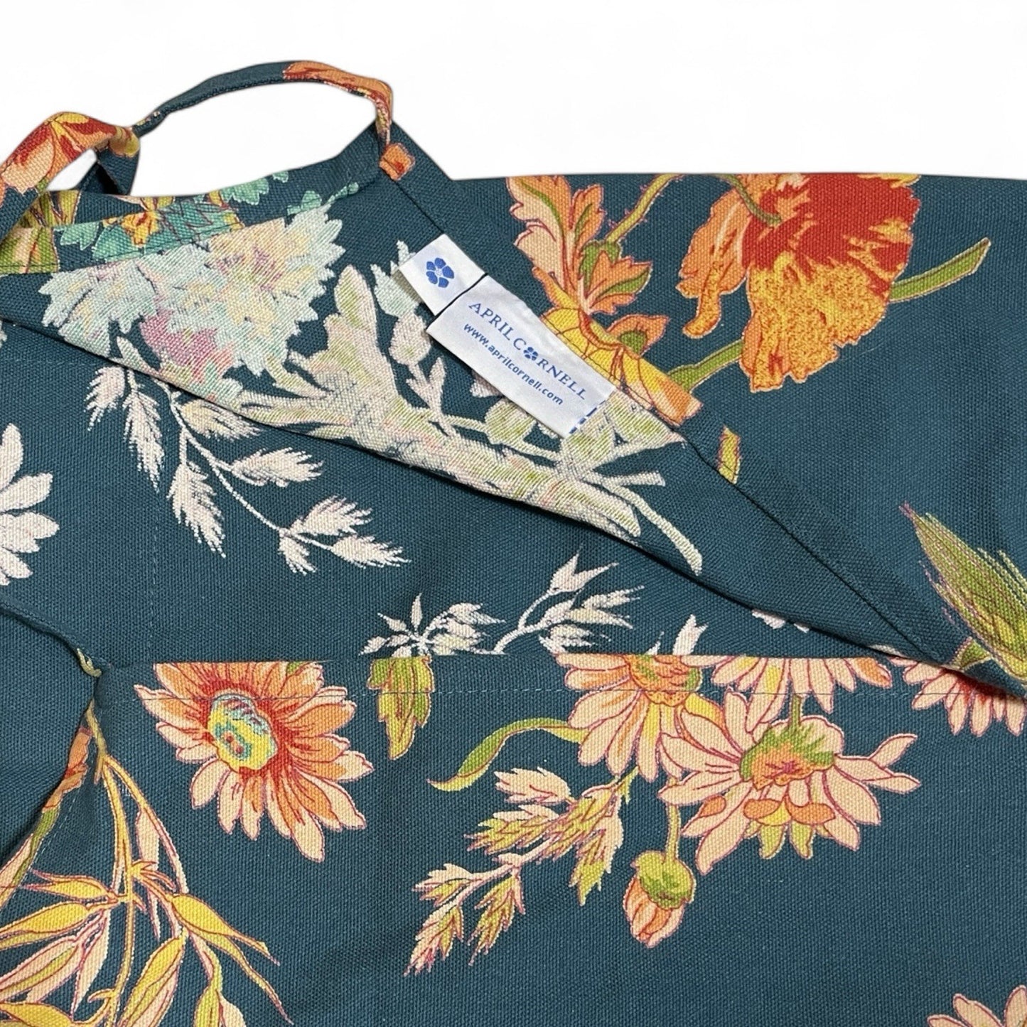 April Cornell Autumn Floral Kitchen Chef Apron French Country Cotton - Trendiez U ♥
