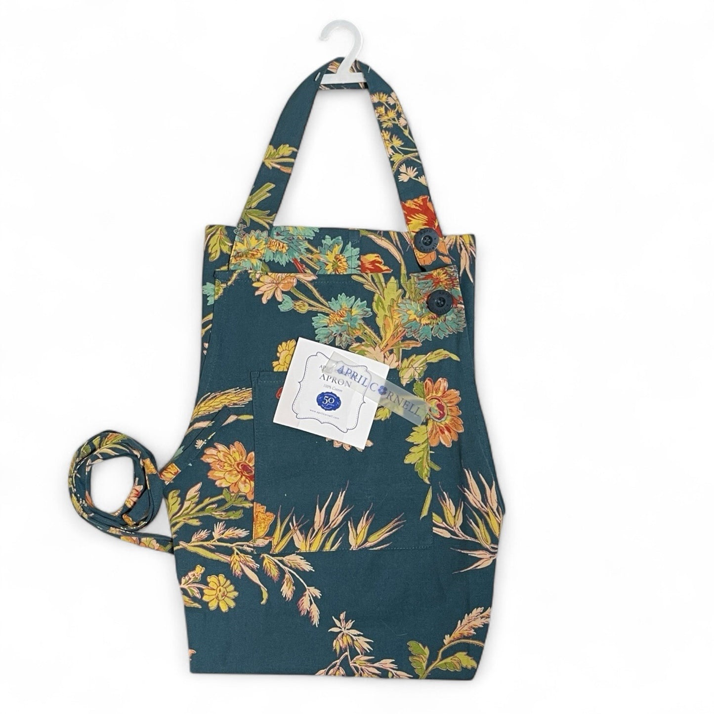 April Cornell Autumn Floral Kitchen Chef Apron French Country Cotton - Trendiez U ♥