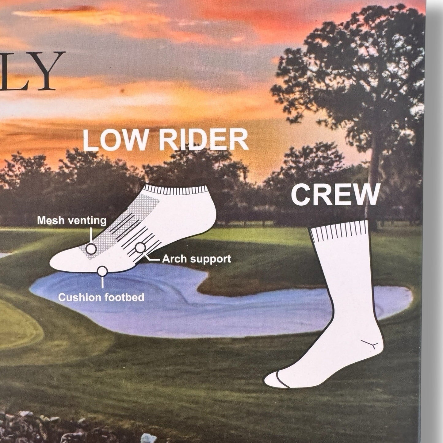 Arnold Palmer Mens Golf Socks Sz 9-12 White Gray Low Rider & Crew Socks Set 3Pk - Trendiez U ♥