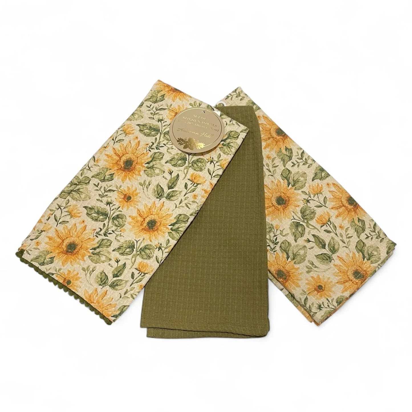 Autumn Hill Kitchen Towel Set 2-Piece Sunflower Farmhouse - Trendiez U ♥