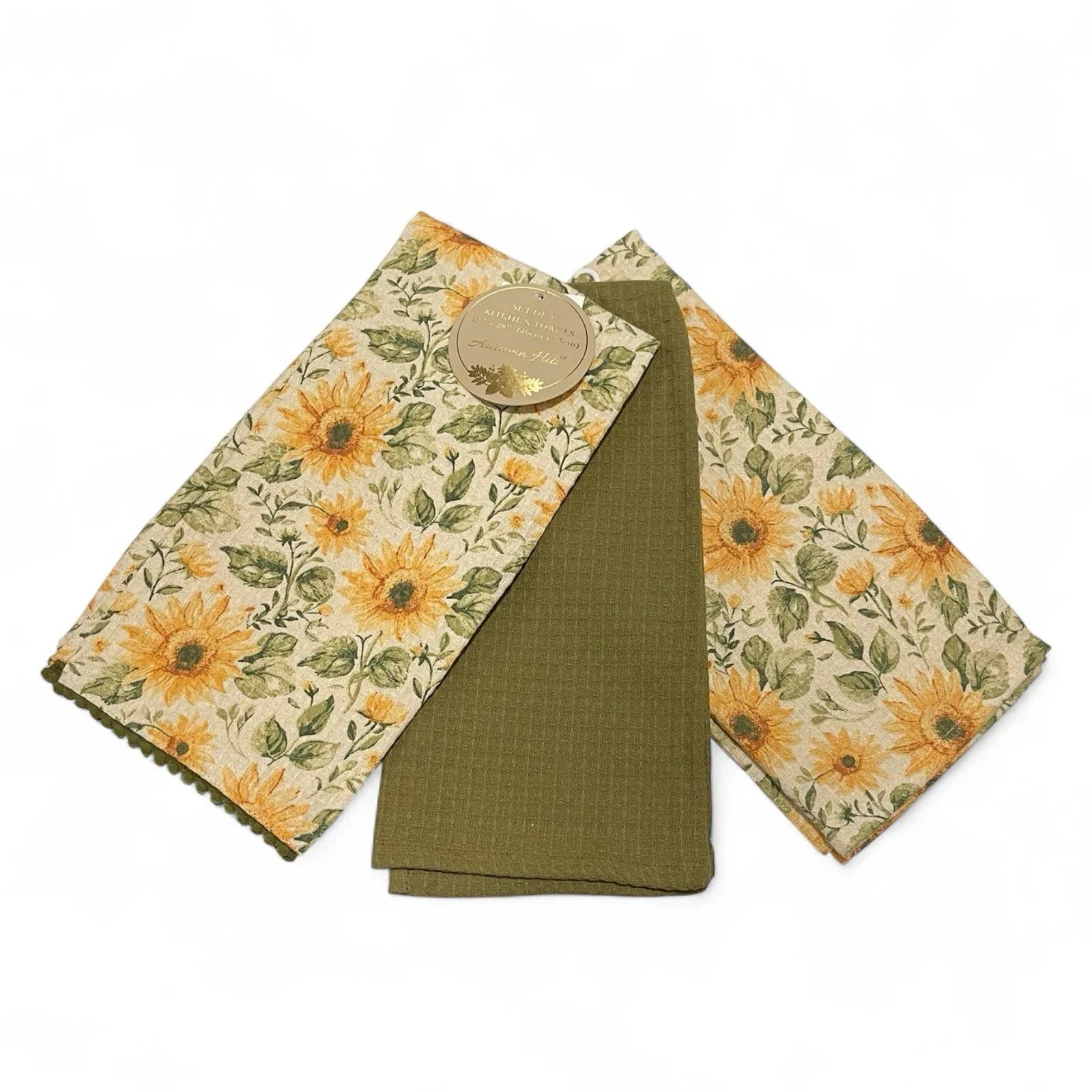 Autumn Hill Kitchen Towel Set 2-Piece Sunflower Farmhouse - Trendiez U ♥