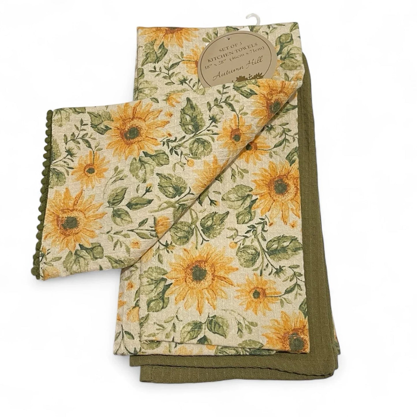 Autumn Hill Kitchen Towel Set 2-Piece Sunflower Farmhouse - Trendiez U ♥