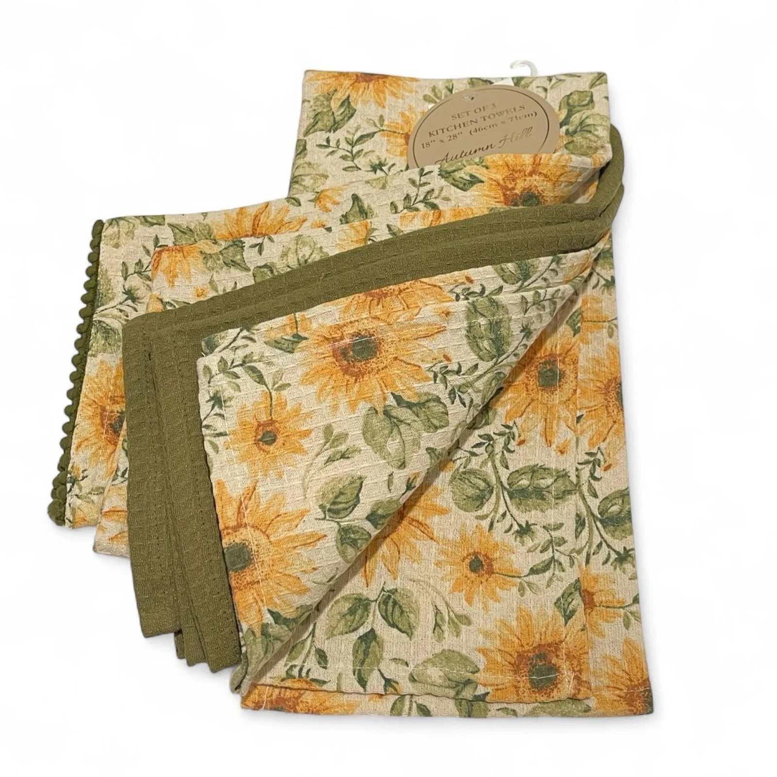 Autumn Hill Kitchen Towel Set 2-Piece Sunflower Farmhouse - Trendiez U ♥