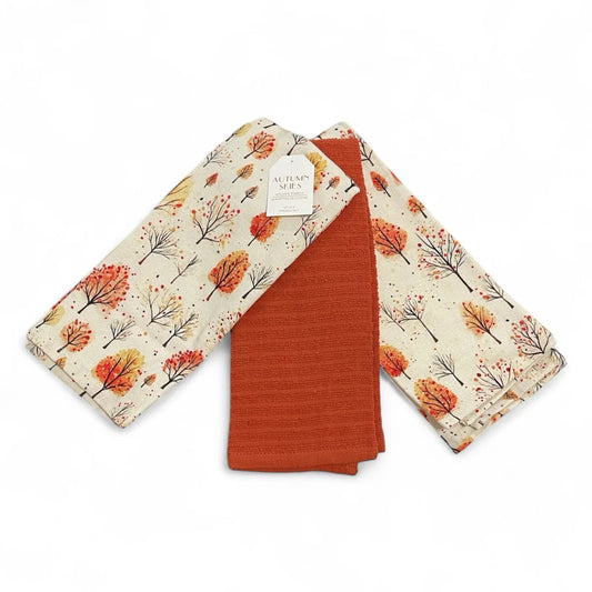 Autumn Skies Fall Kitchen Towel Set – Seasonal Home Décor - Trendiez U ♥