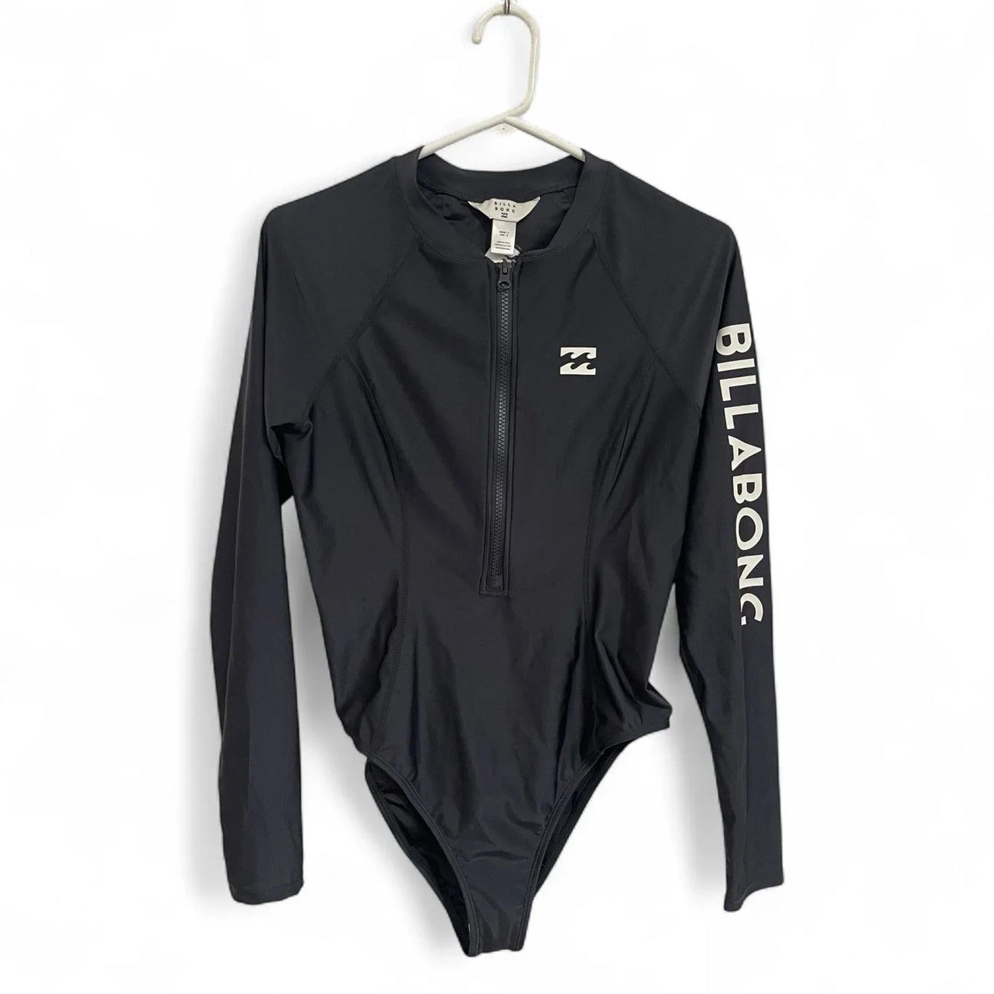 Billabong Women’s Surf Suit – Long Sleeve 1/2 Zip Bodysuit, Size L - Trendiez U ♥