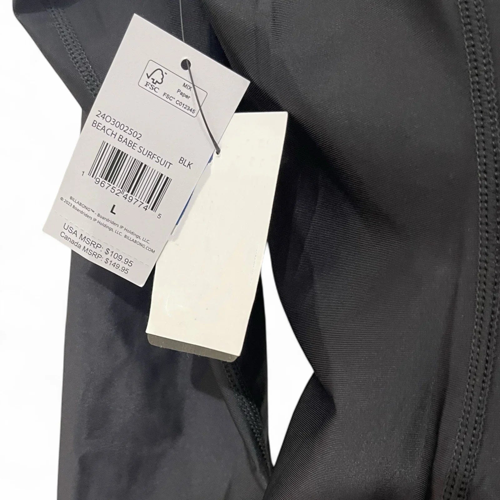 Billabong Women’s Surf Suit – Long Sleeve 1/2 Zip Bodysuit, Size L - Trendiez U ♥