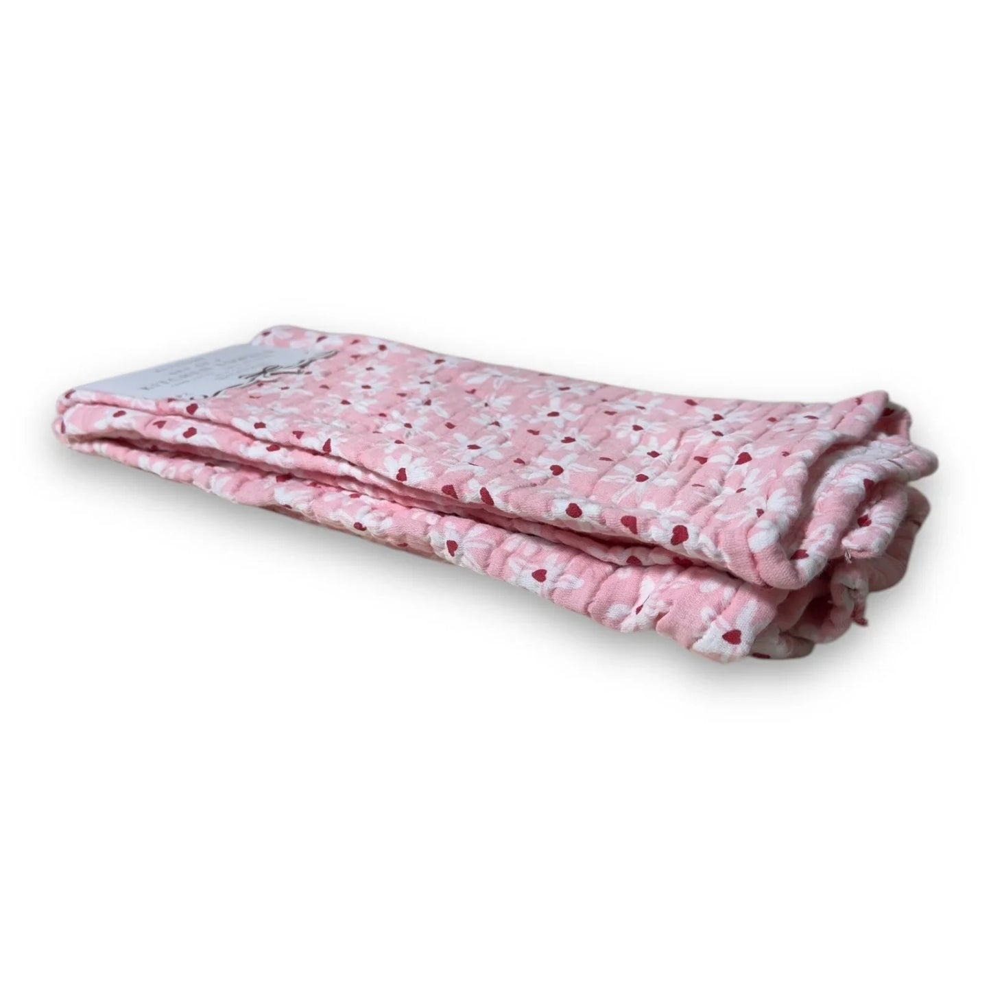 Boundary Kitchen Towels - Pink Floral Hearts 100% Cotton - Trendiez U ♥