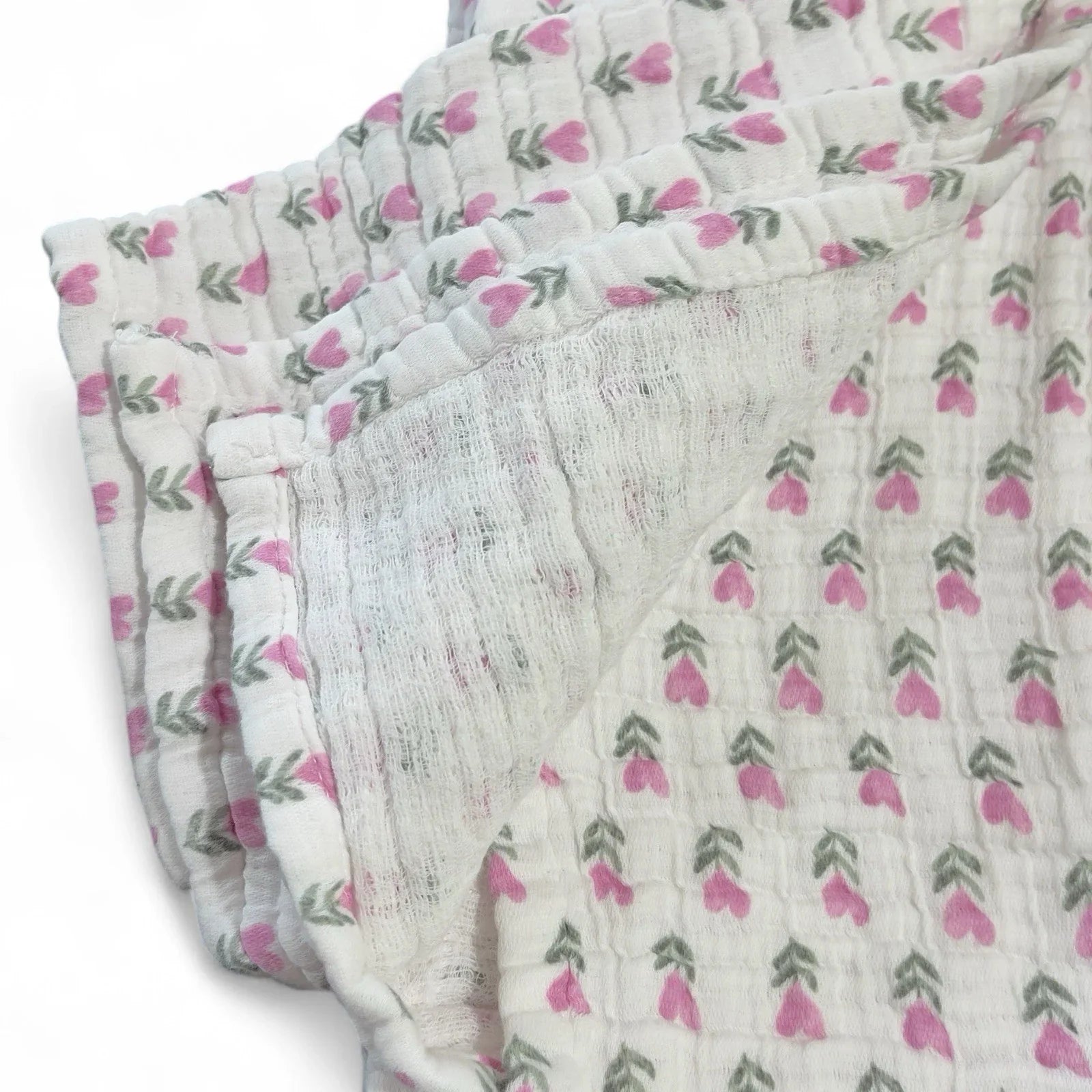 Boundary Pink Floral Hearts 100% Cotton Absorbent Kitchen Towels - Trendiez U ♥