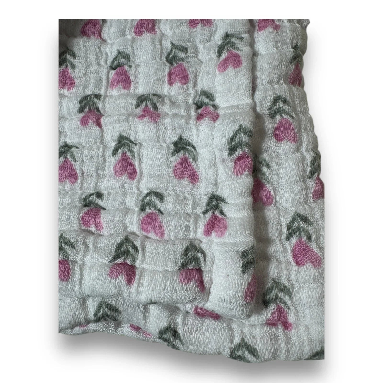 Boundary Pink Floral Hearts 100% Cotton Absorbent Kitchen Towels - Trendiez U ♥