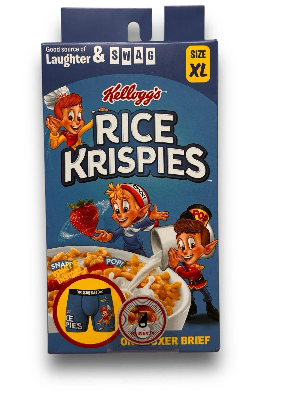 Boxer Briefs Gift Pk Set Of 3 Themed Boxers Sz XL Turtles, Rice Krispies Operate - Trendiez U ♥