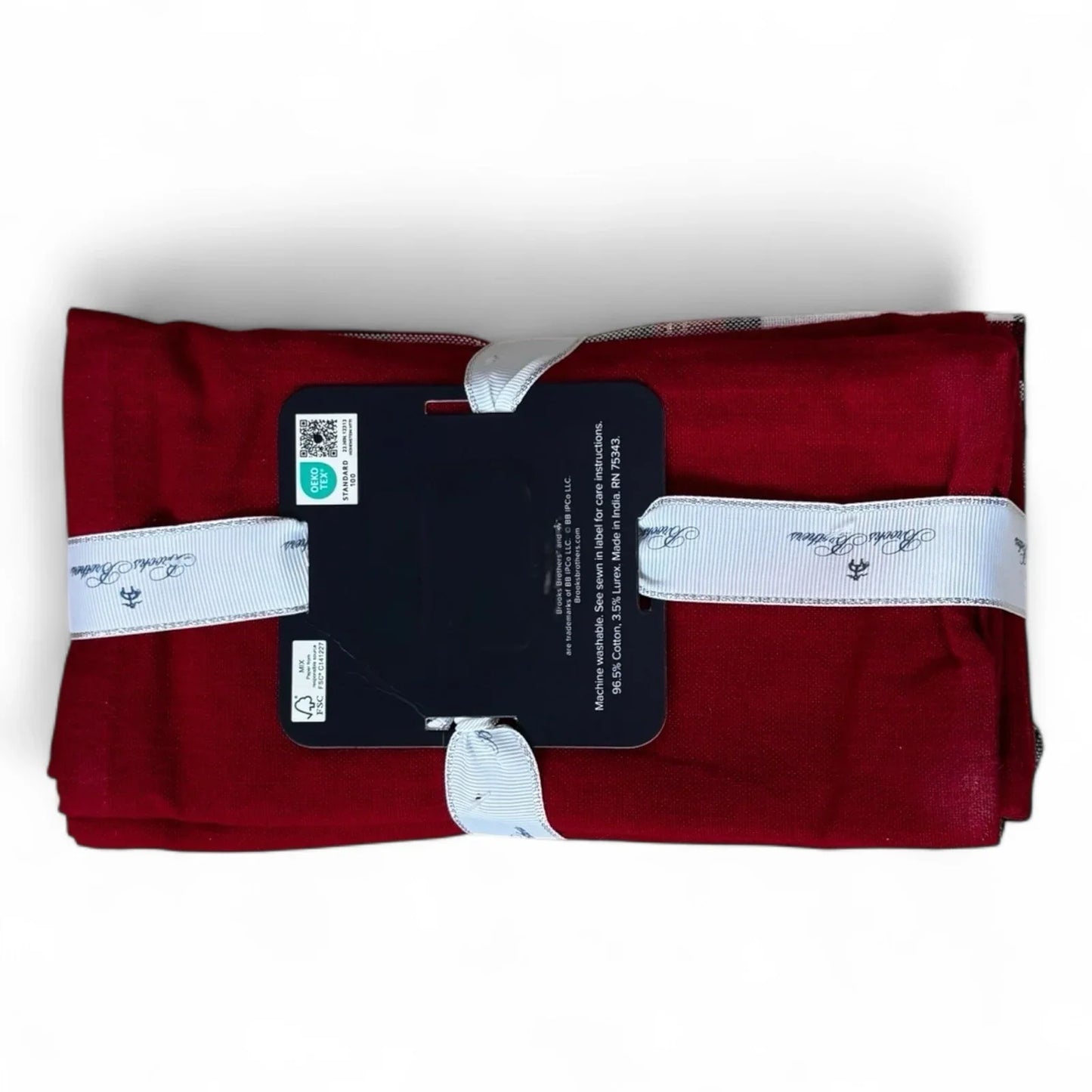 Brooks Brothers Table Napkins Christmas Plaid Cloth Holiday Red Green White Gold - Trendiez U ♥