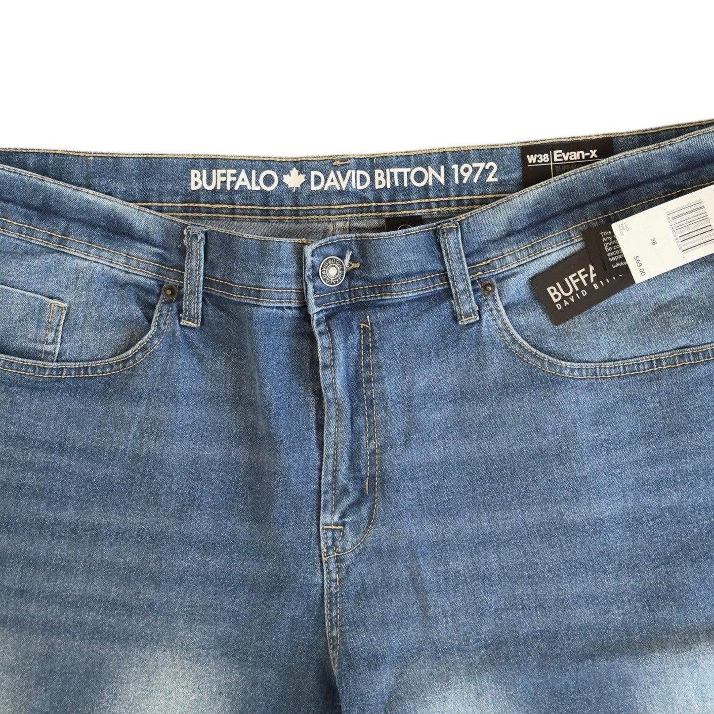 Buffalo David Bitton Evan-X Basic Blue Denim Jean Shorts - Trendiez U ♥
