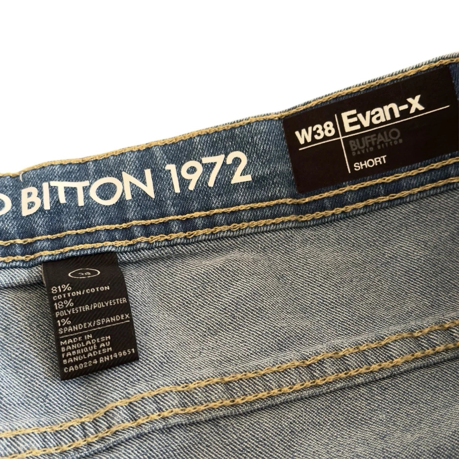 Buffalo David Bitton Evan-X Basic Blue Denim Jean Shorts - Trendiez U ♥