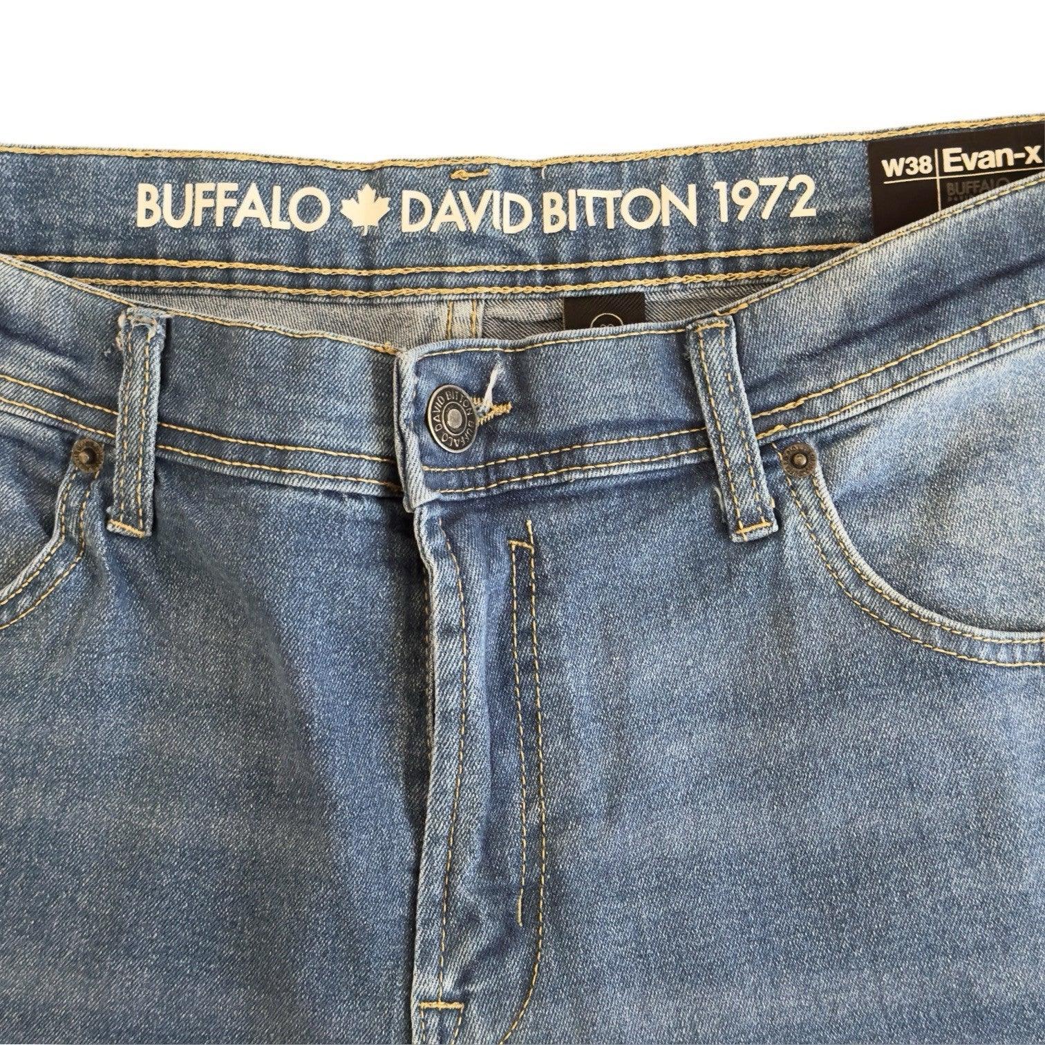Buffalo David Bitton Evan-X Basic Blue Denim Jean Shorts - Trendiez U ♥