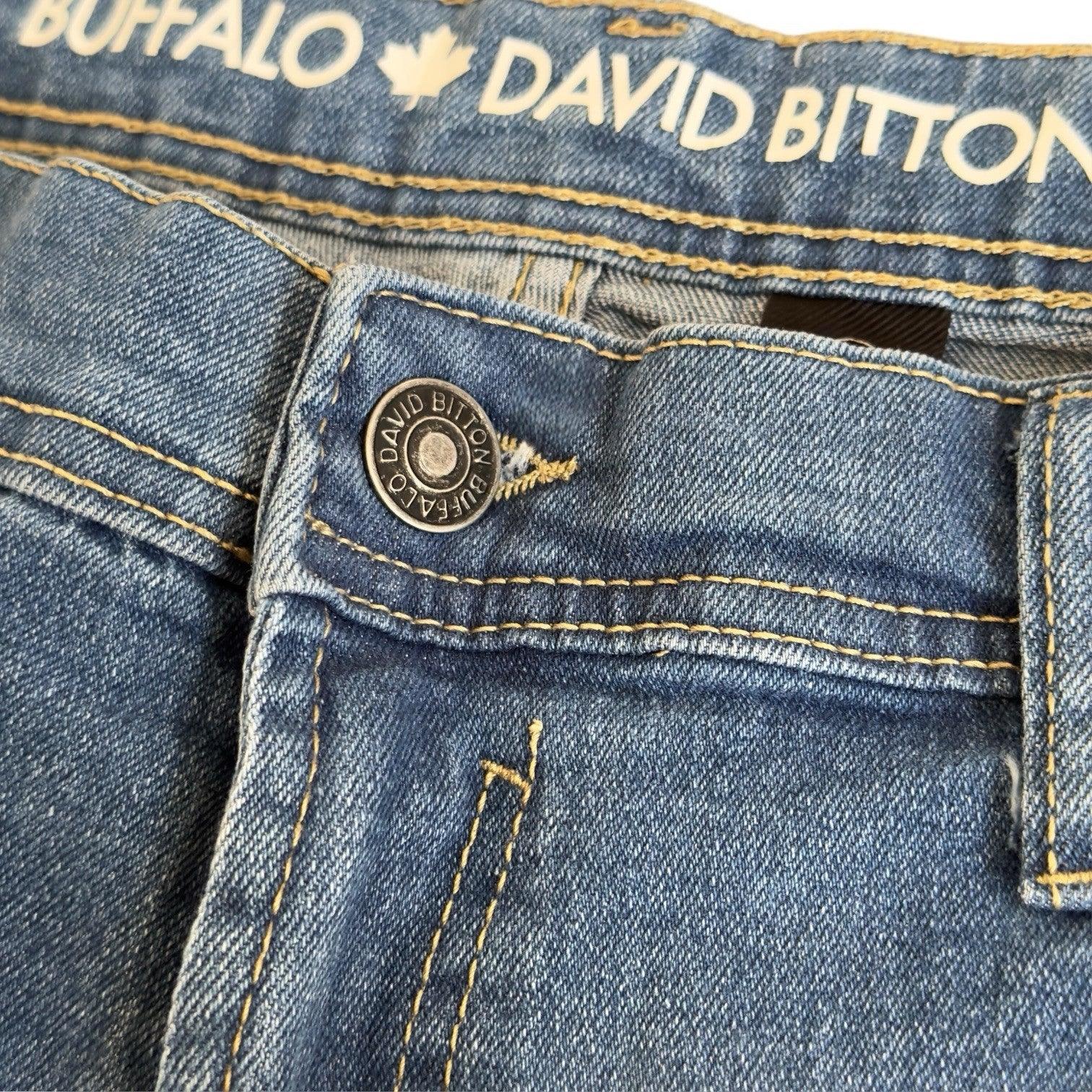 Buffalo David Bitton Evan-X Basic Blue Denim Jean Shorts - Trendiez U ♥