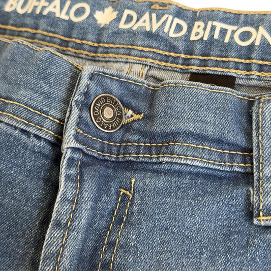 Buffalo David Bitton Evan-X Basic Blue Denim Jean Shorts - Trendiez U ♥