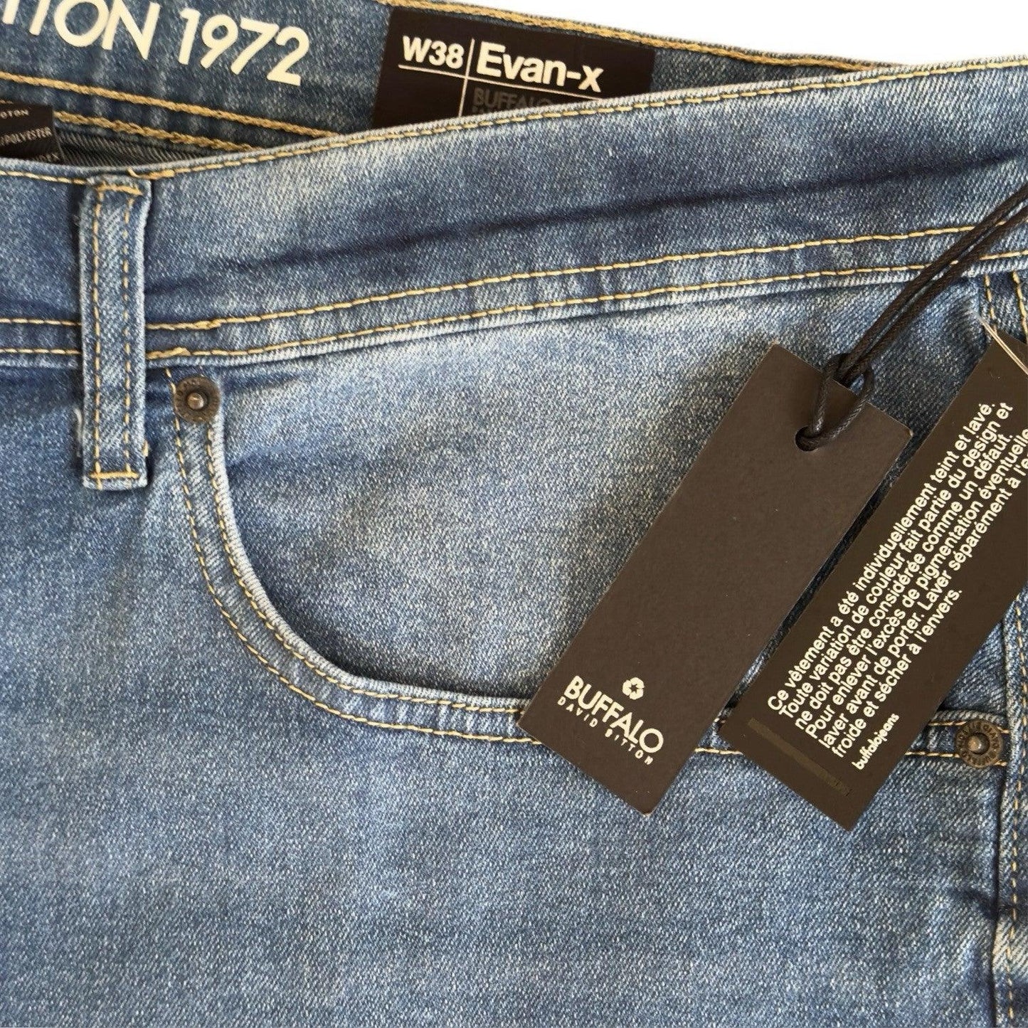 Buffalo David Bitton Evan-X Basic Blue Denim Jean Shorts - Trendiez U ♥