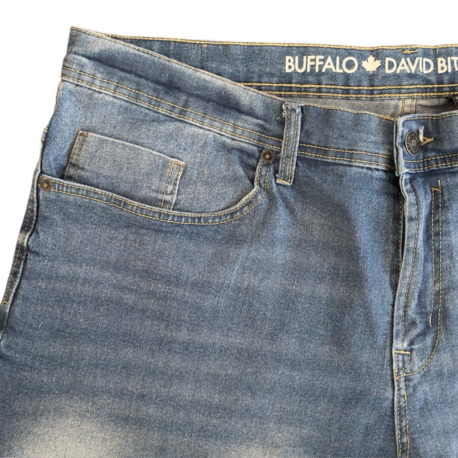 Buffalo David Bitton Evan-X Basic Blue Denim Jean Shorts - Trendiez U ♥