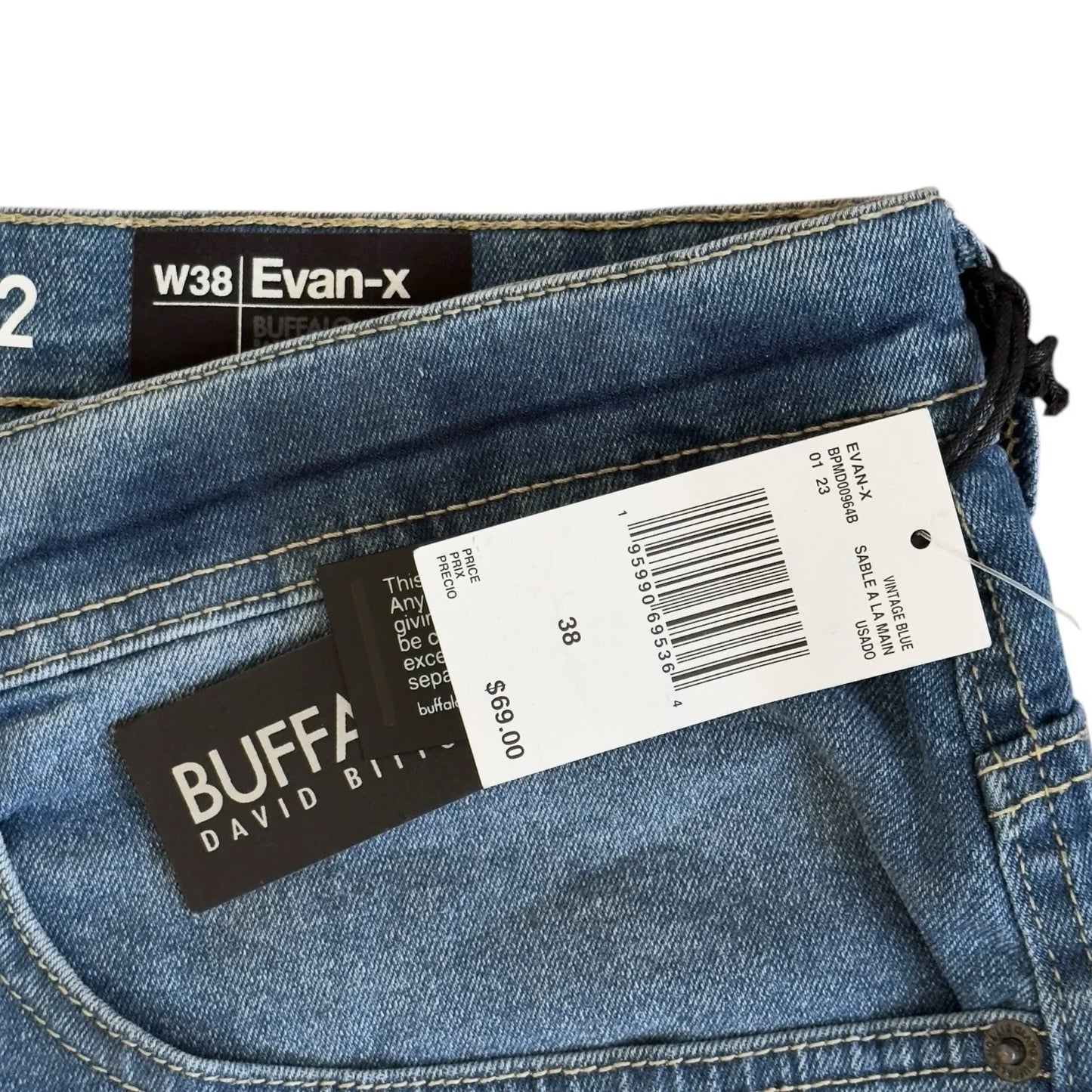 Buffalo David Bitton Evan-X Basic Blue Denim Jean Shorts - Trendiez U ♥